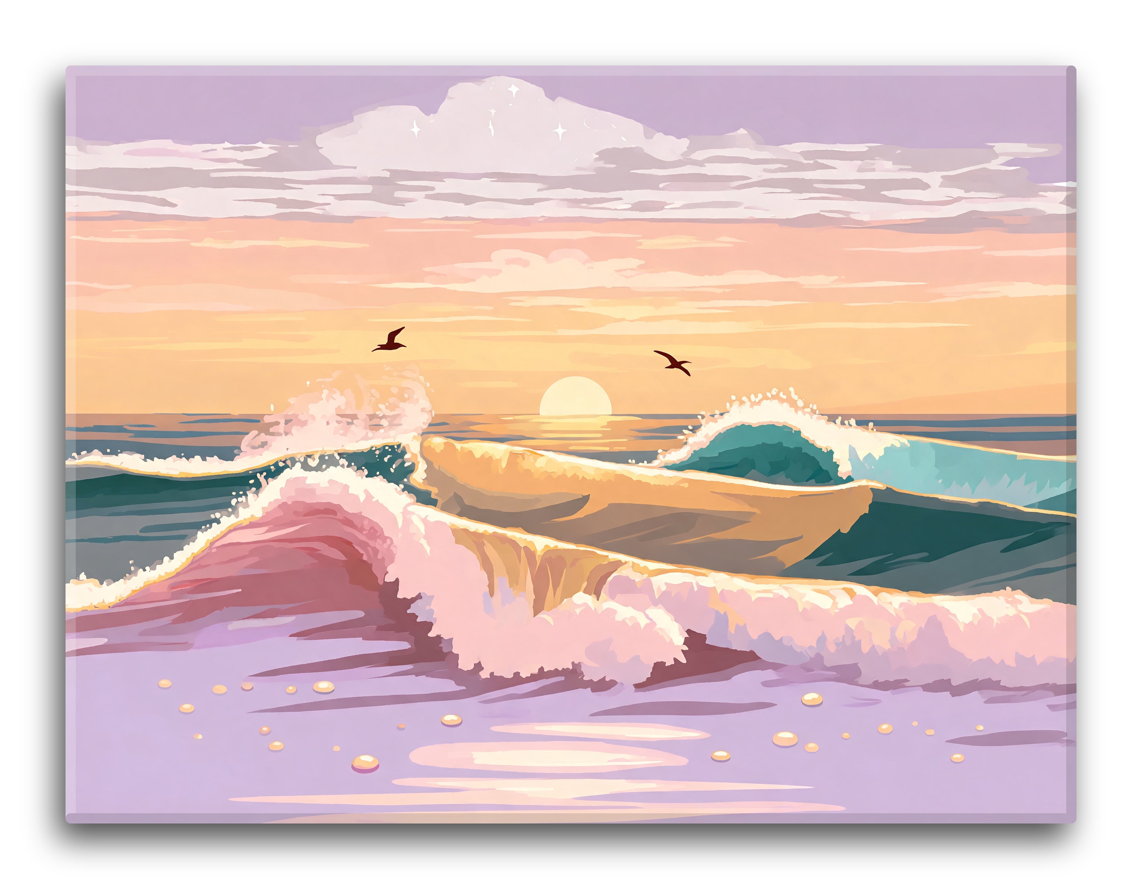 Rose Dawn Surf Pattern
