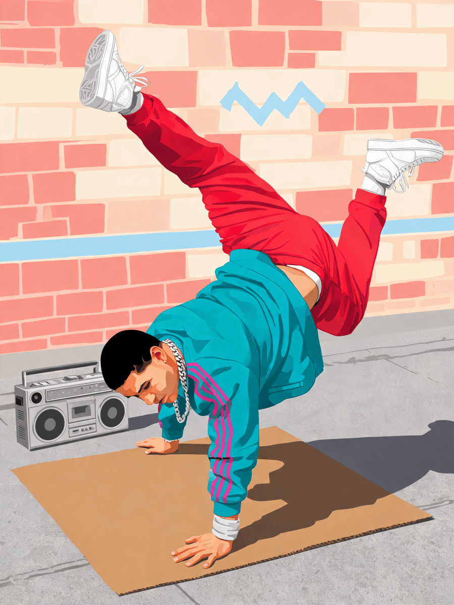 Sidewalk Freeze Pose - Escape by Numbers
