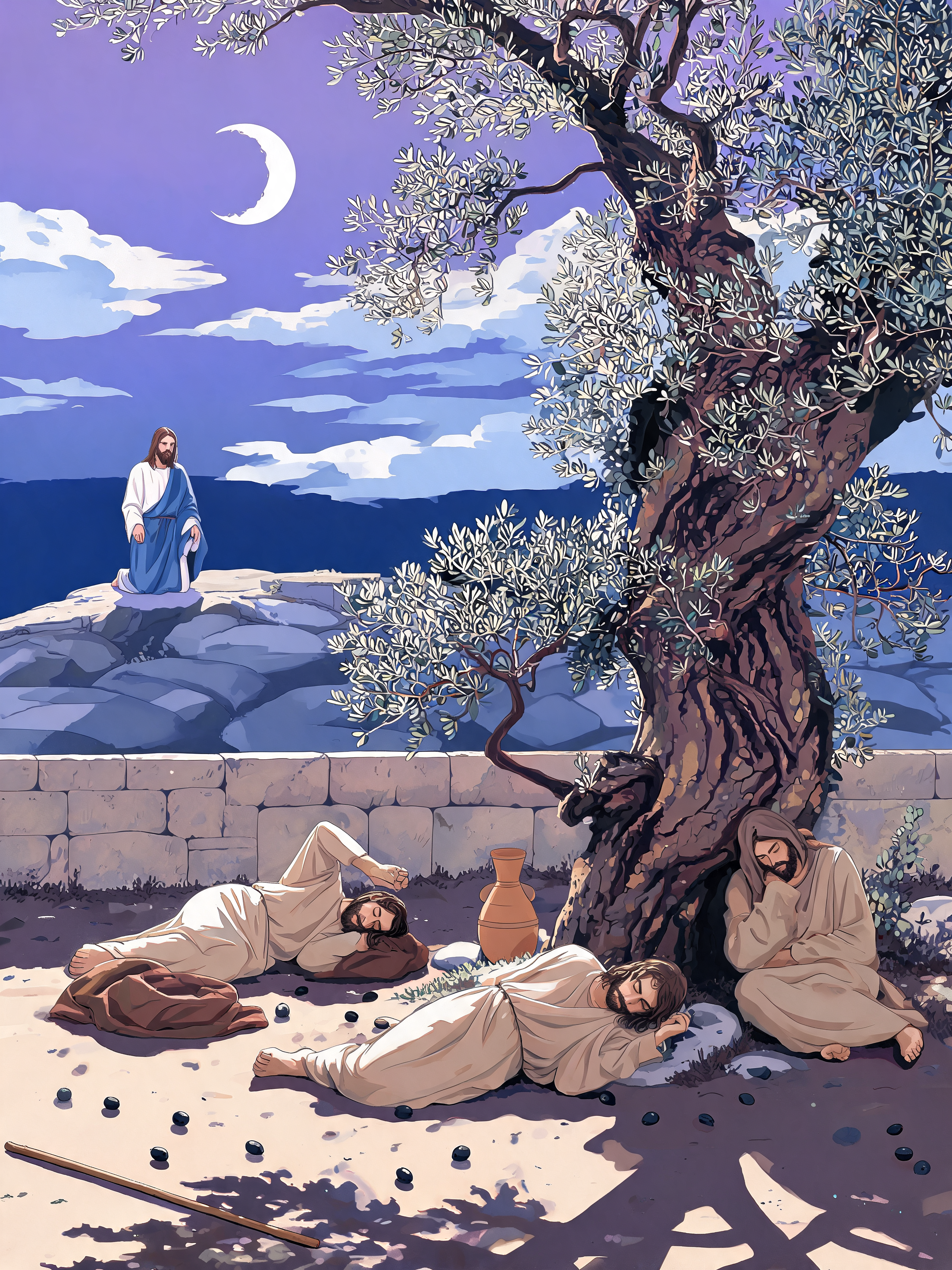 Sleeping Disciples Garden
