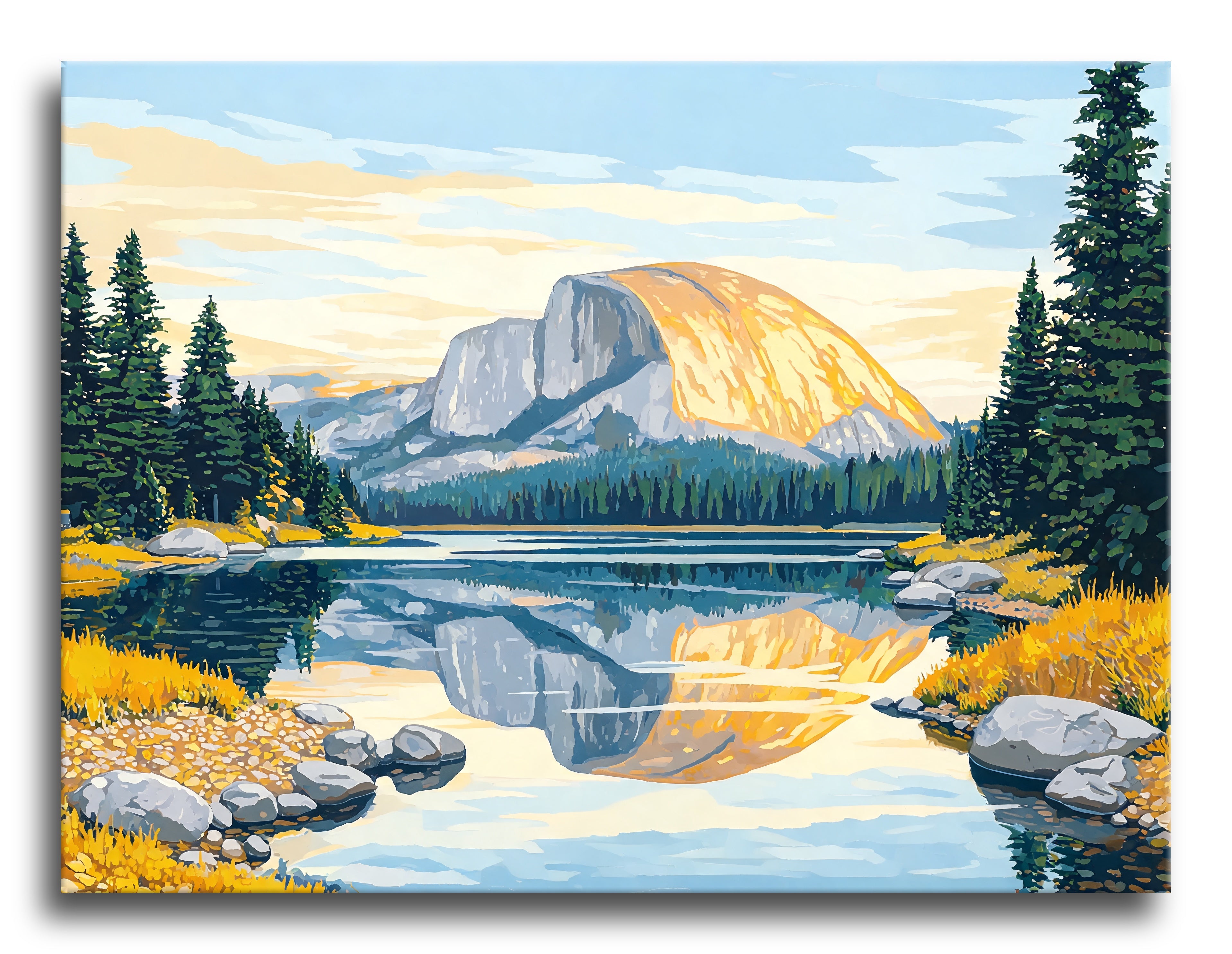 Half Dome Reflection - Escape by Numbers