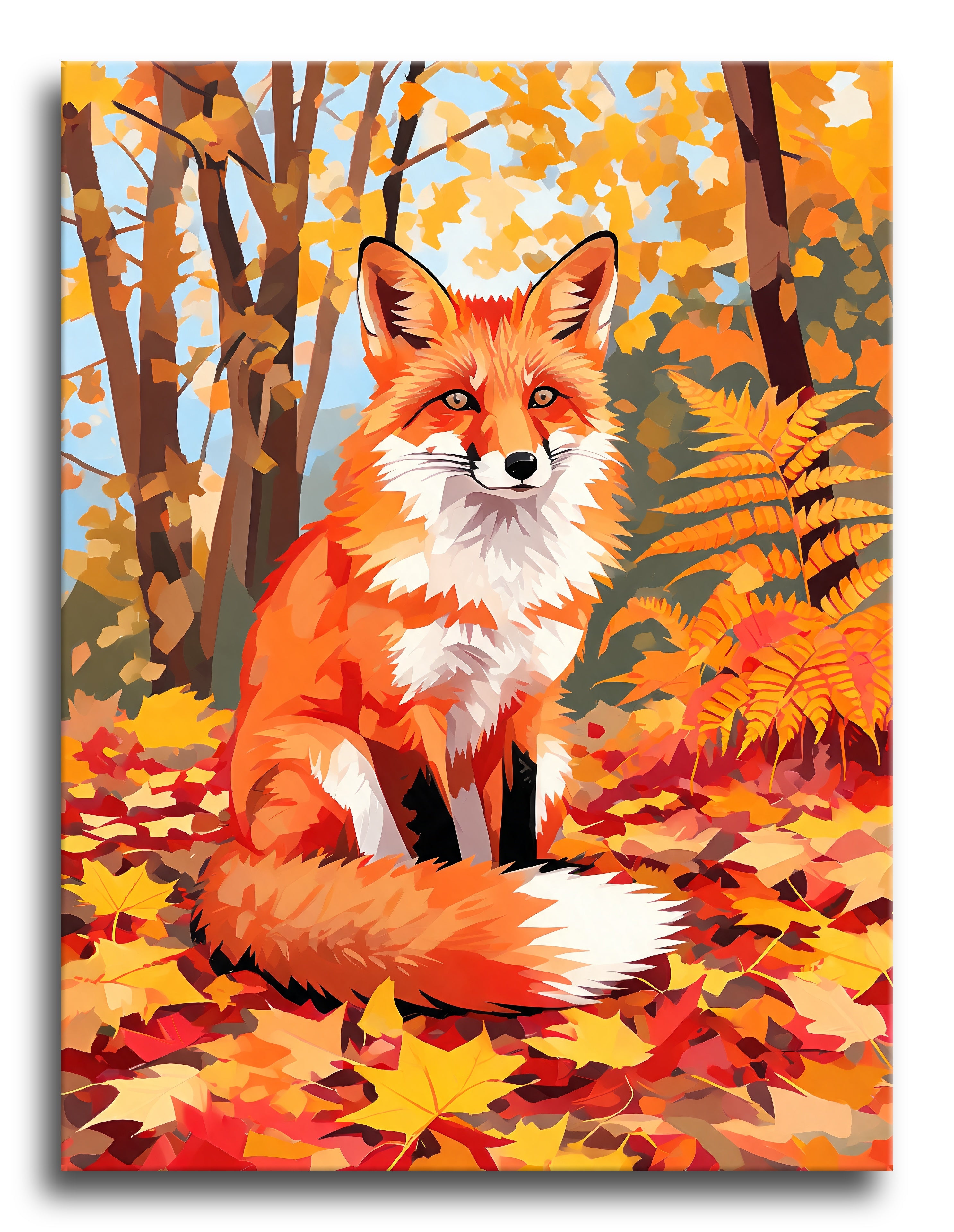 Autumn Red Fox - Escape by Numbers