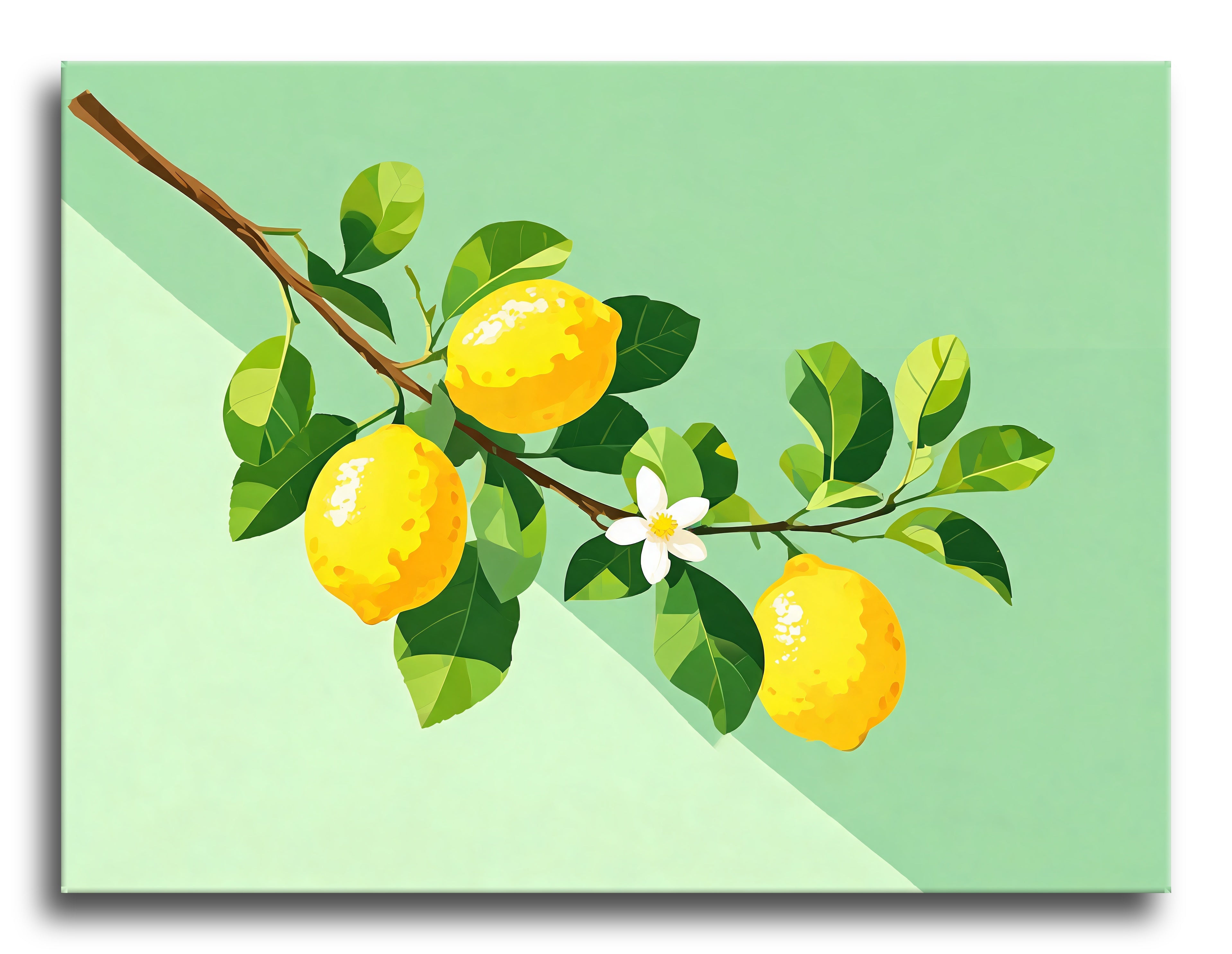 Lemon Citrus Branch - Escape by Numbers