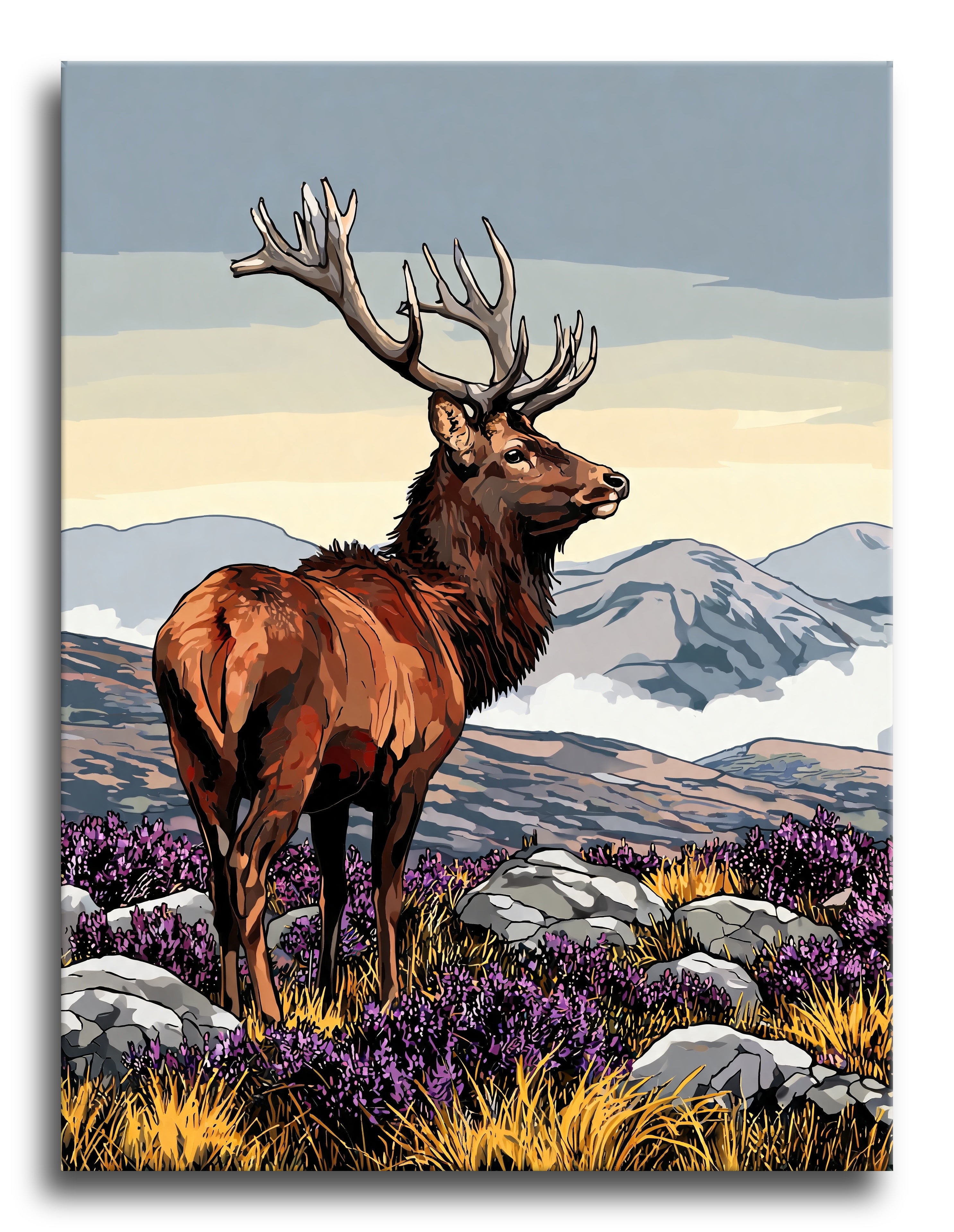 Highland Red Stag - Escape by Numbers