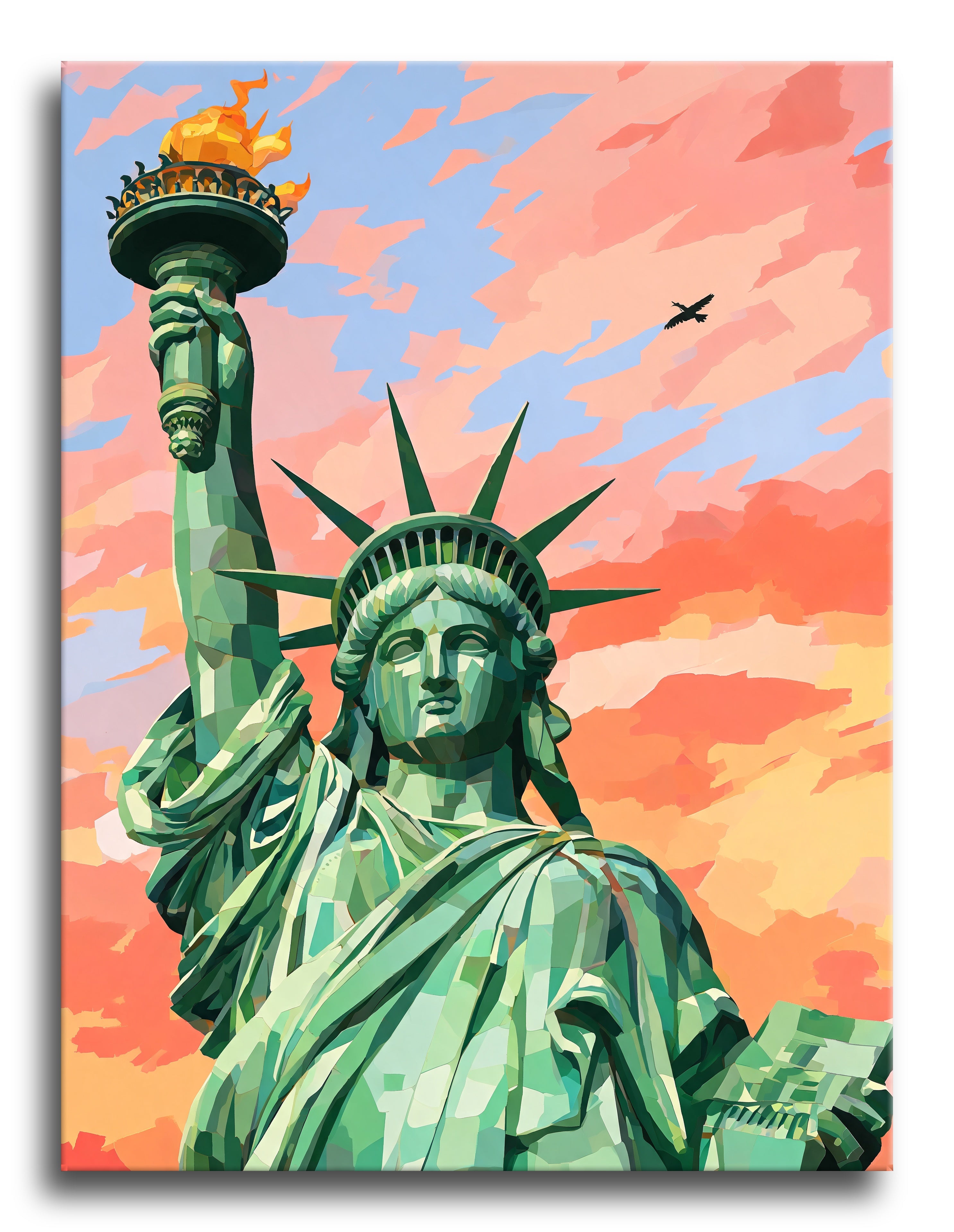 Liberty Torch Sunset - Escape by Numbers