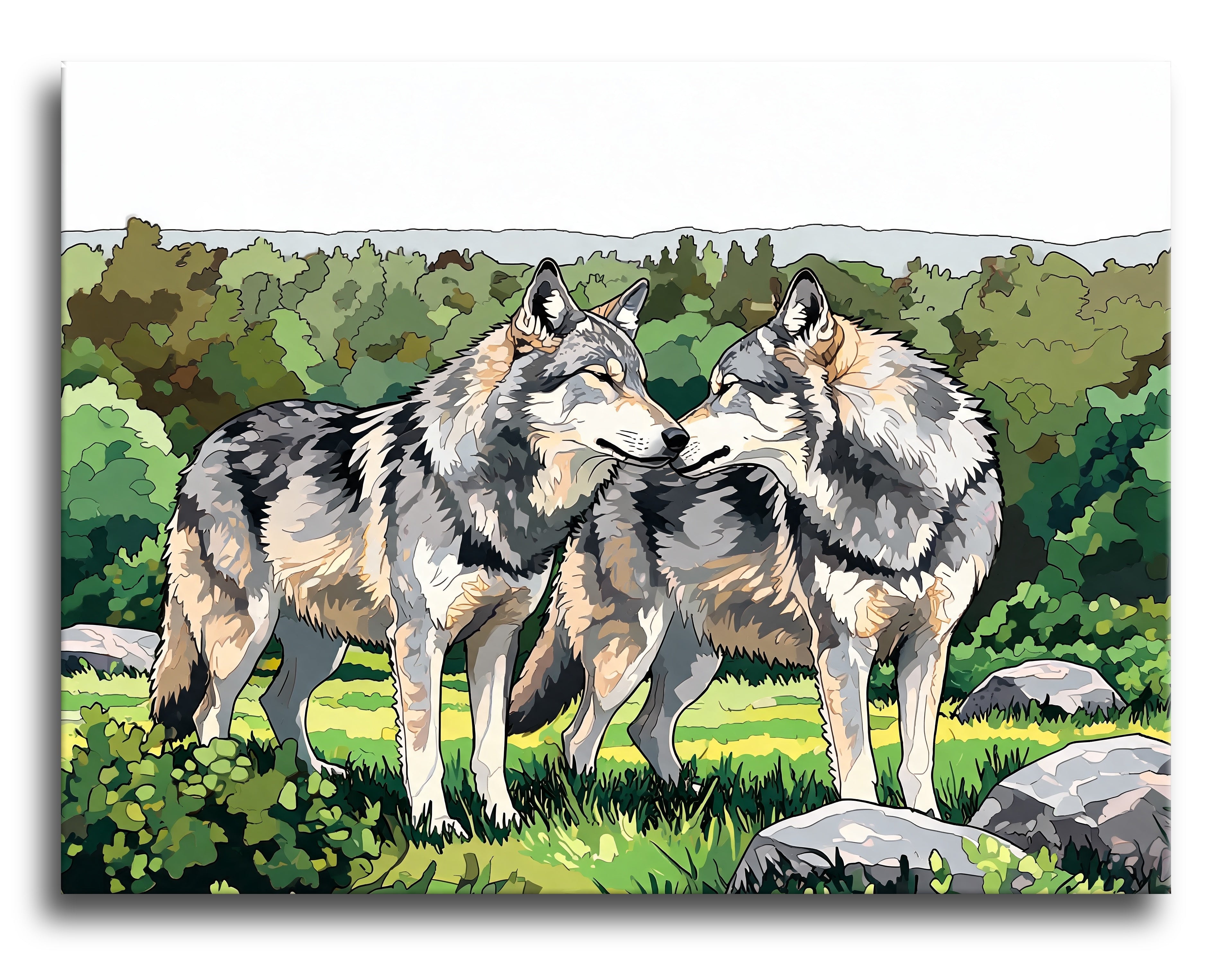 Tender Wolf Pair - Escape by Numbers