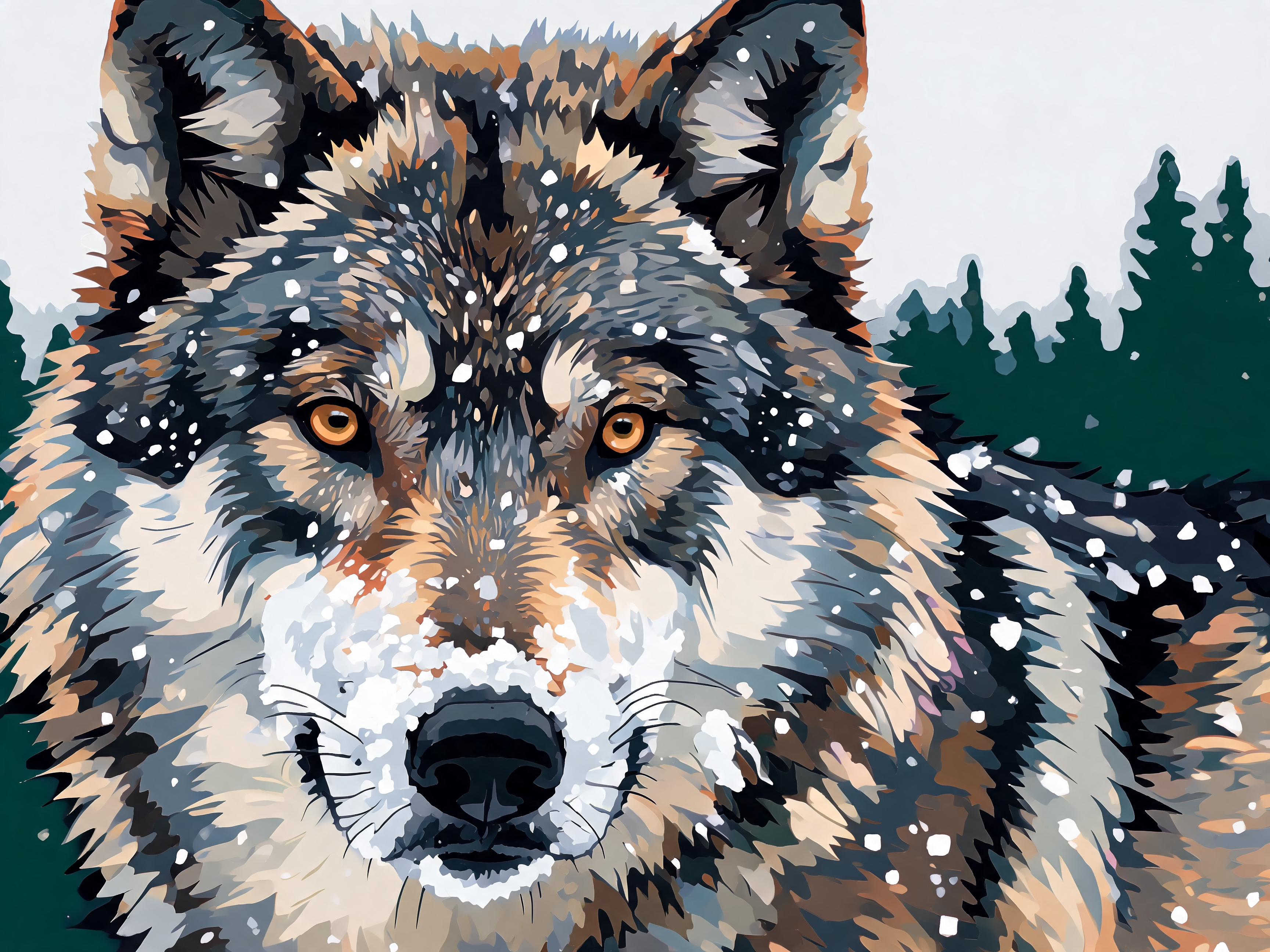 Frostfur Wolf Gaze - Escape by Numbers
