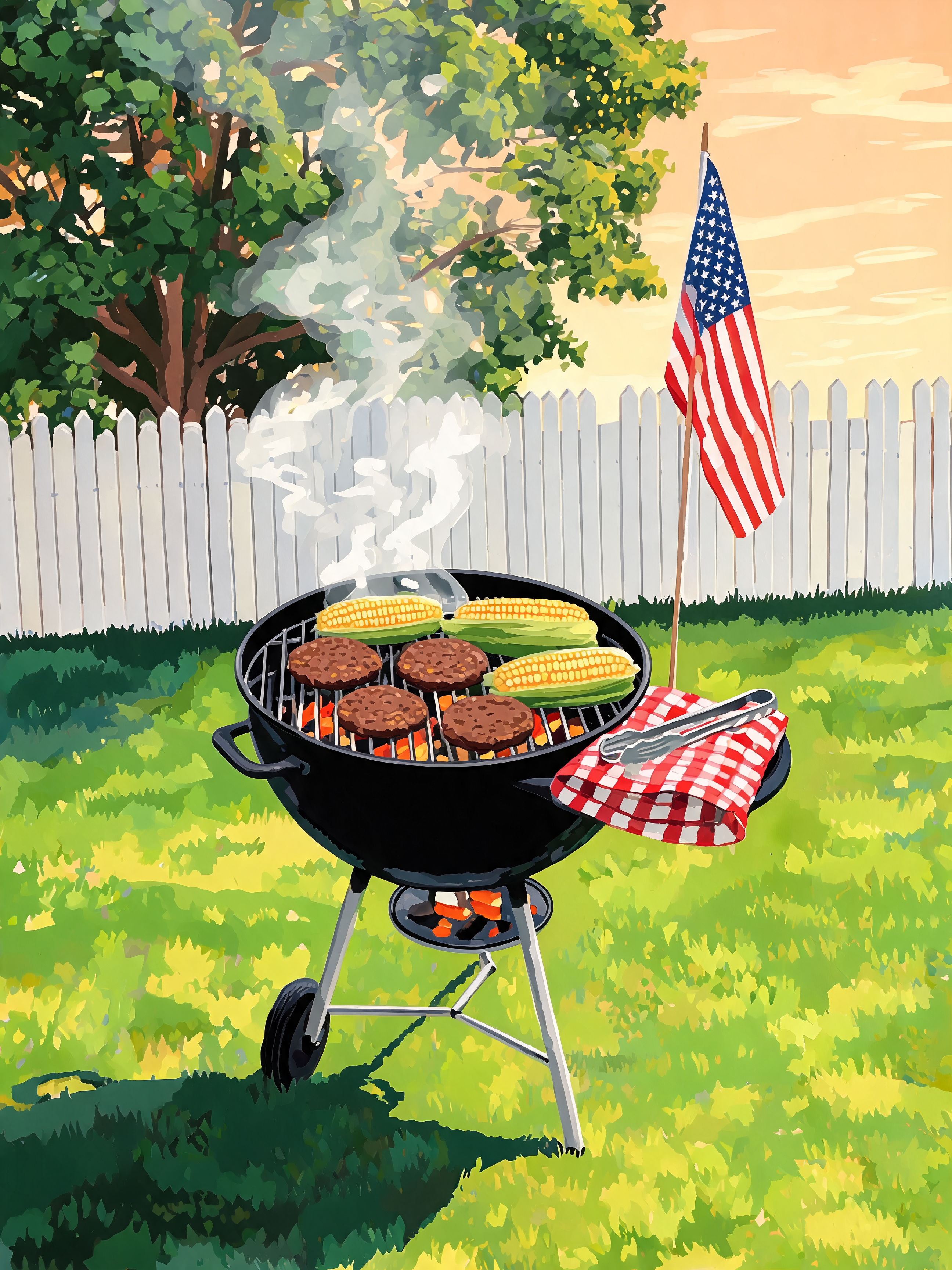 Backyard Cookout Grill - Escape by Numbers