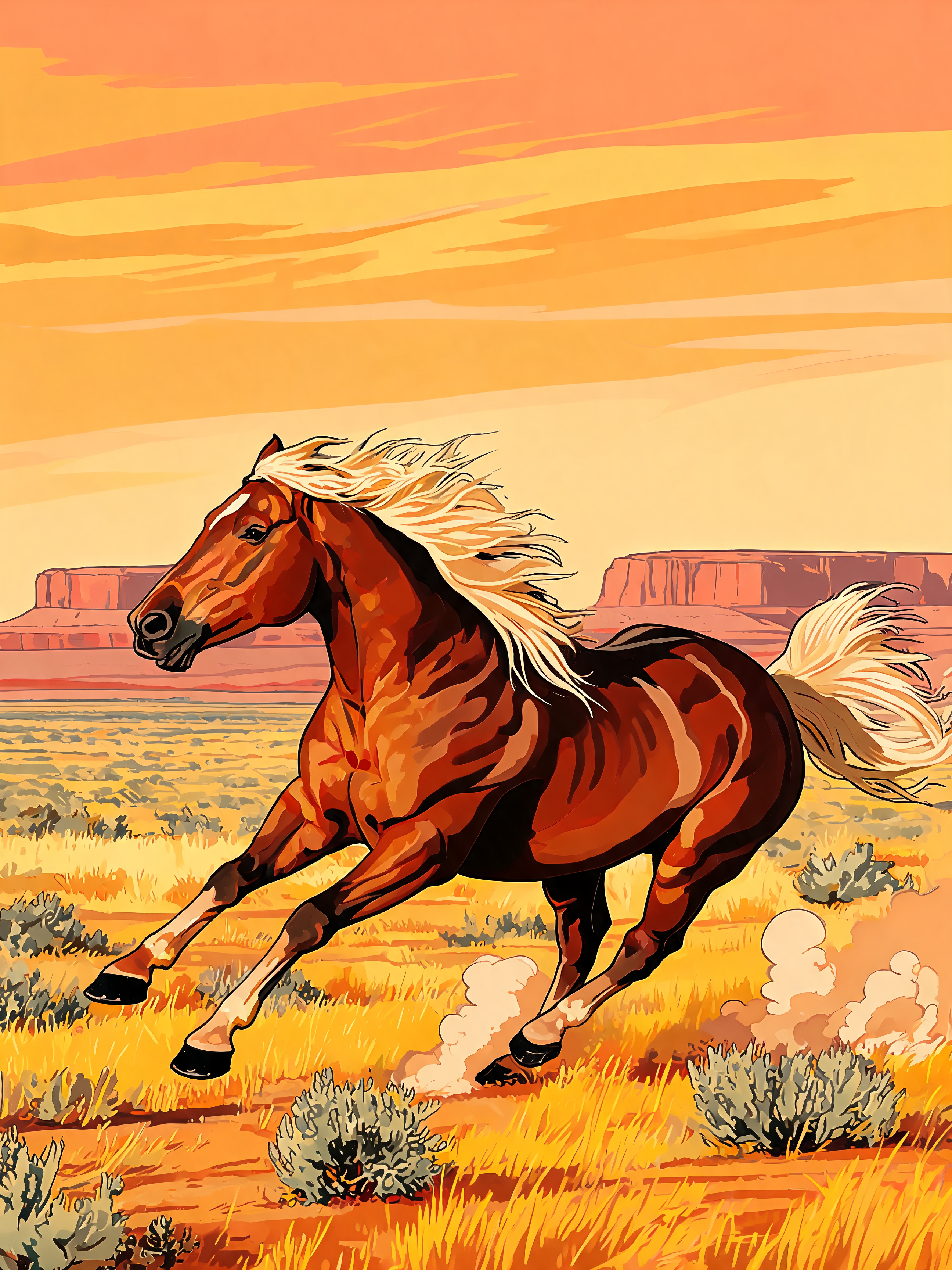Wild Mustang Run - Escape by Numbers