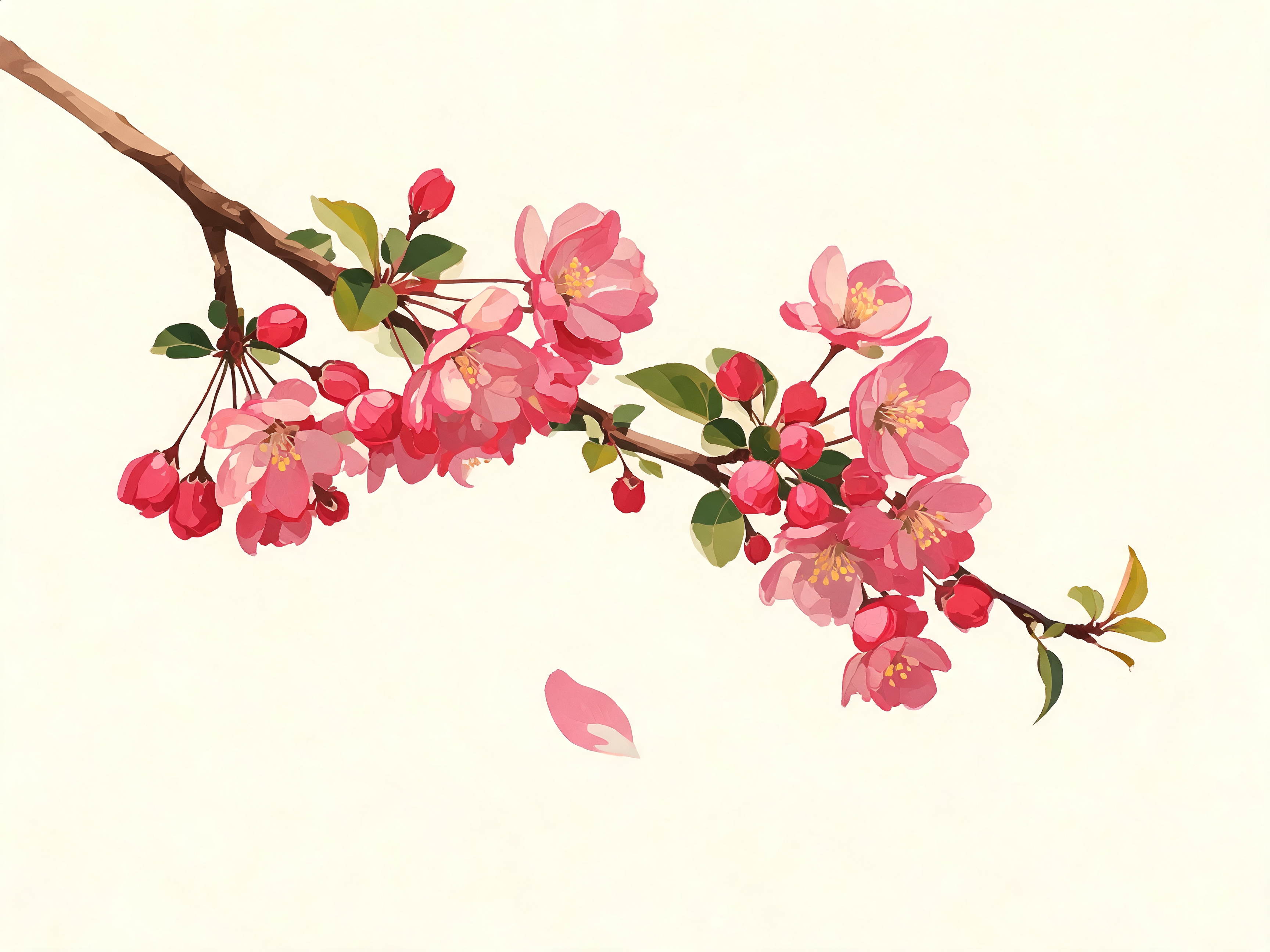Crabapple Blossom Spray - Escape by Numbers