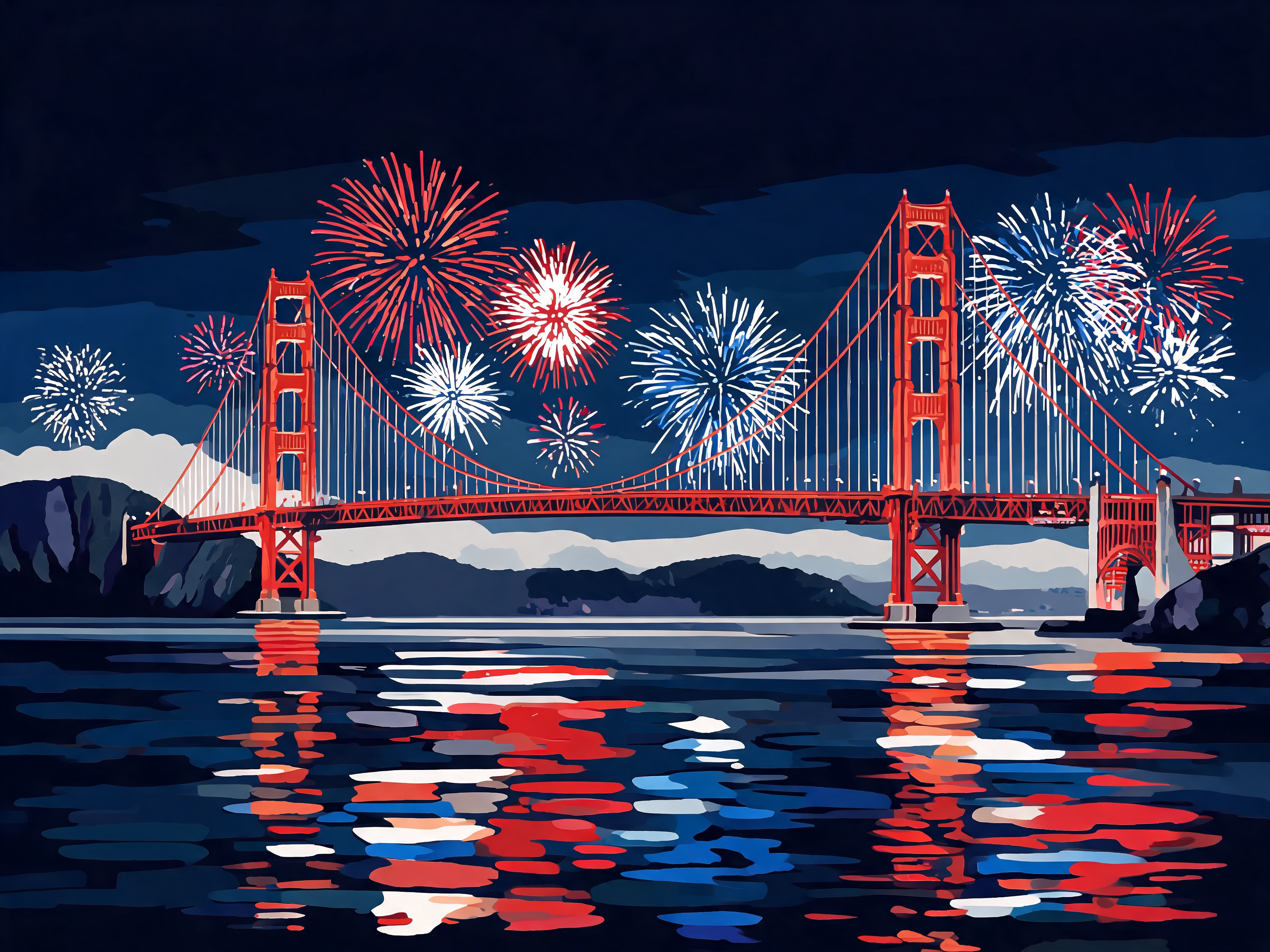 Golden Gate Fireworks - Escape by Numbers