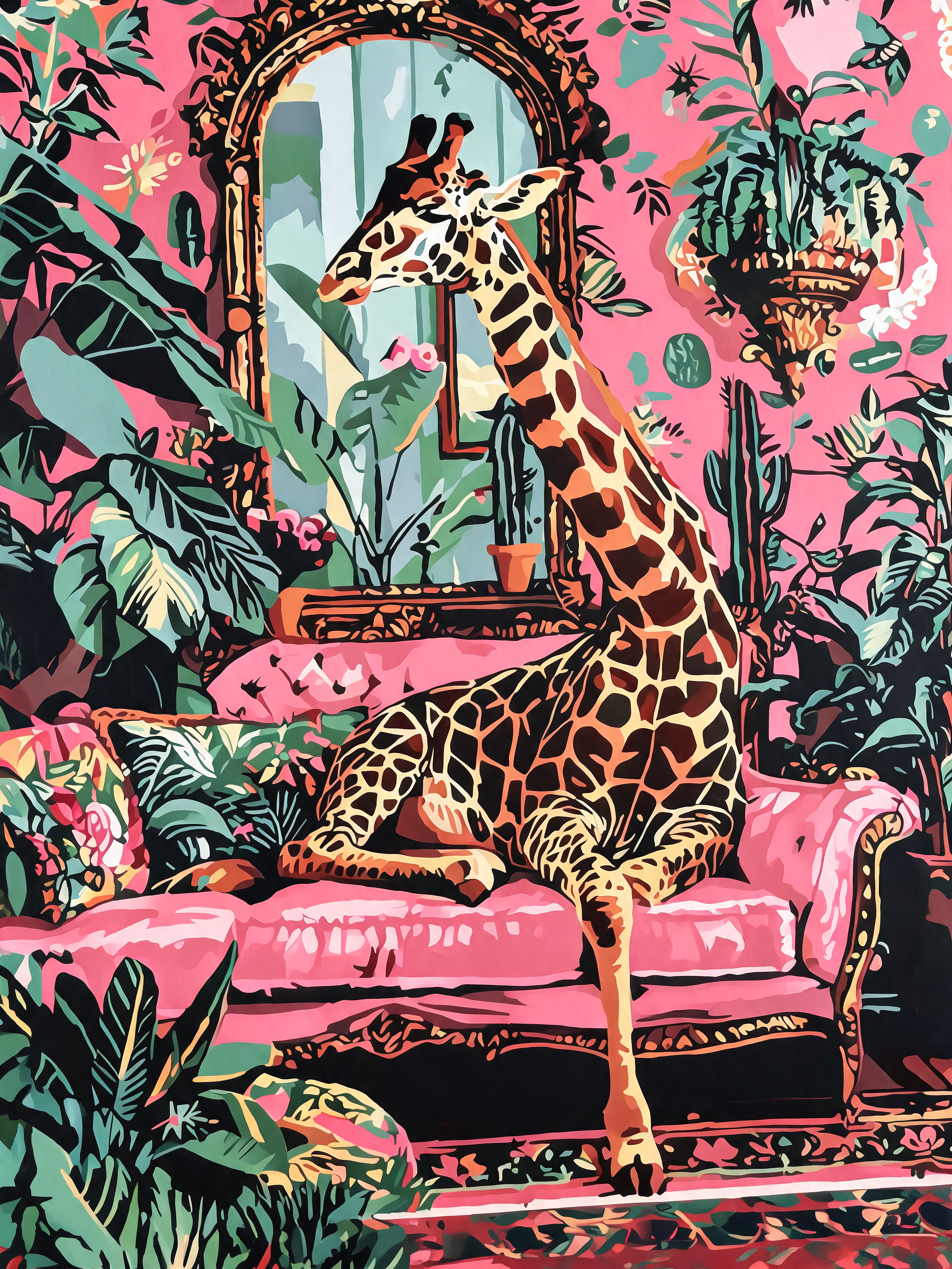 Pink Parlour Giraffe - Escape by Numbers