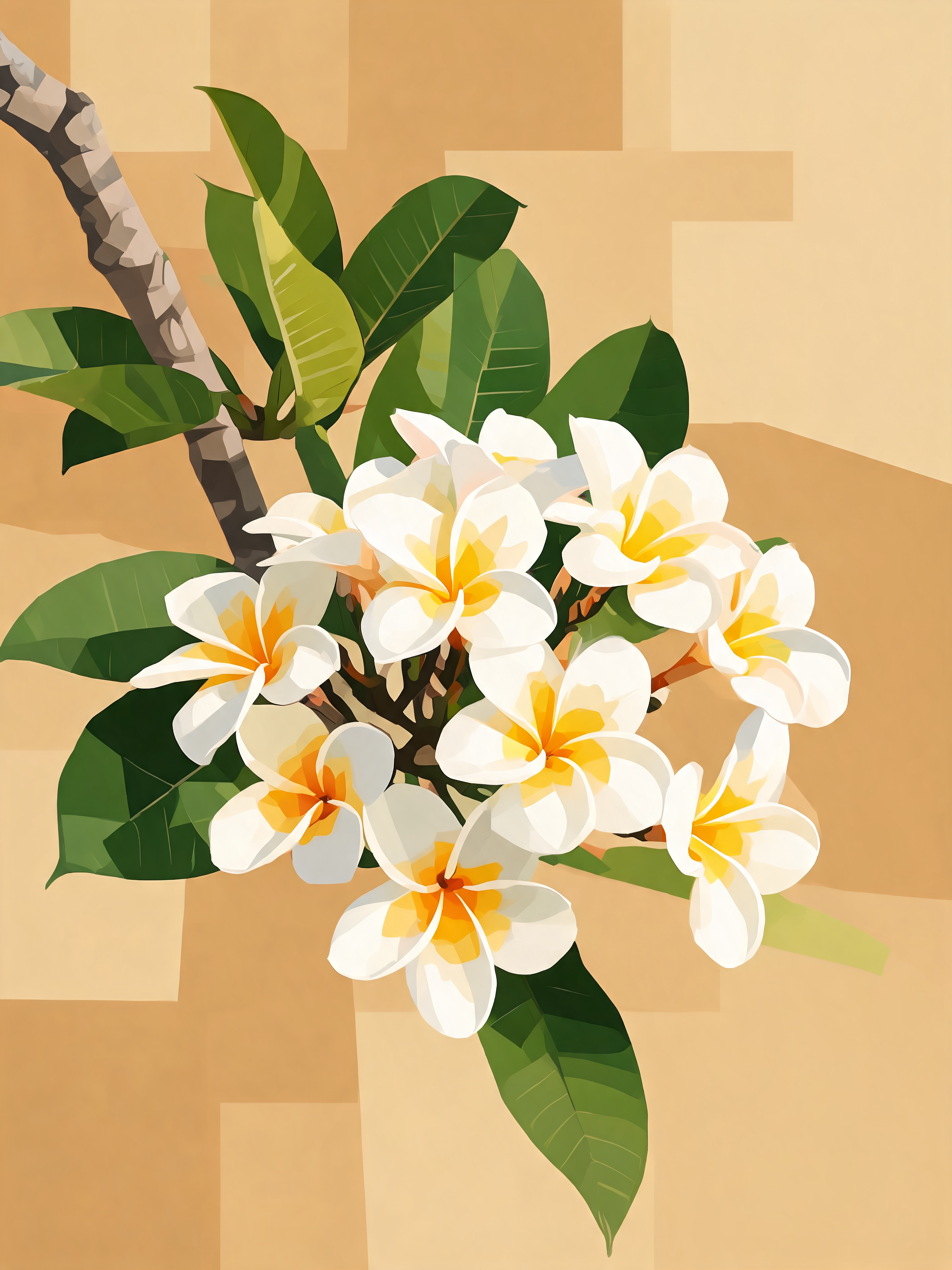 Frangipani Bloom - Escape by Numbers