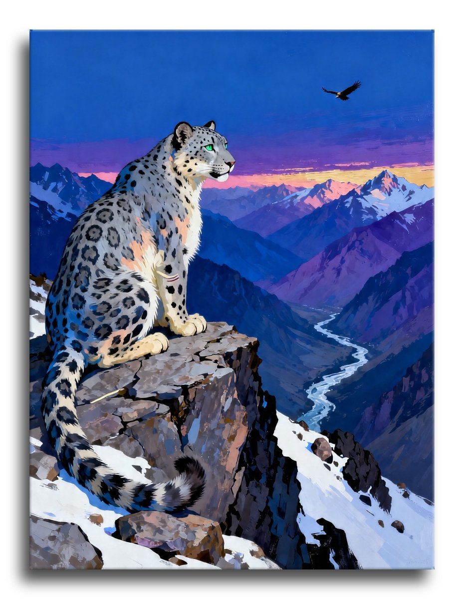 Snow Leopard Twilight - Escape by Numbers
