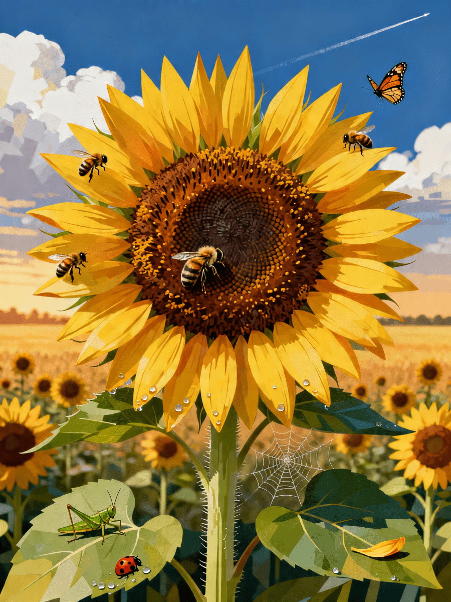 Sunflower Bee Dance - Escape by Numbers