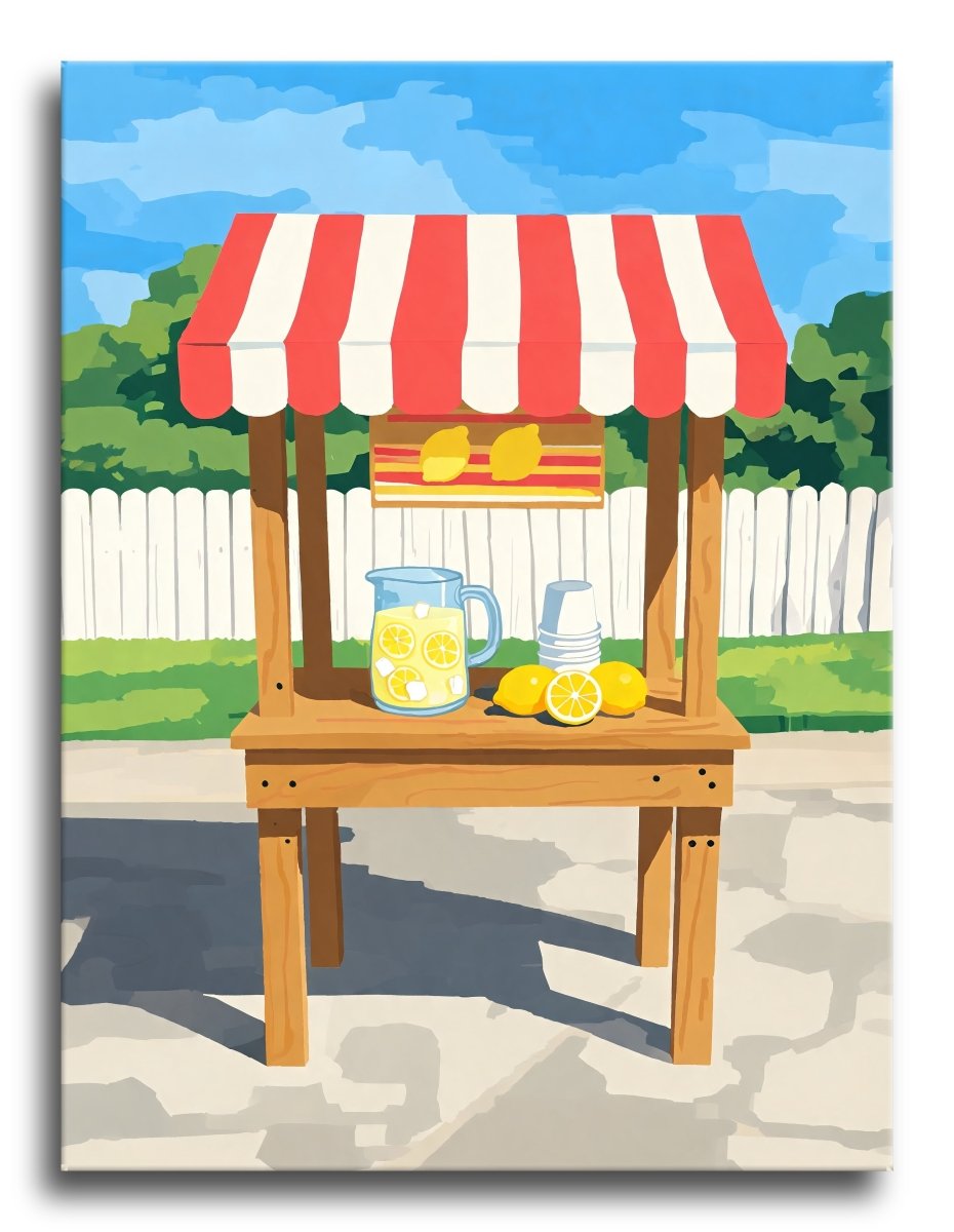 Sunlit Lemonade Stand - Escape by Numbers