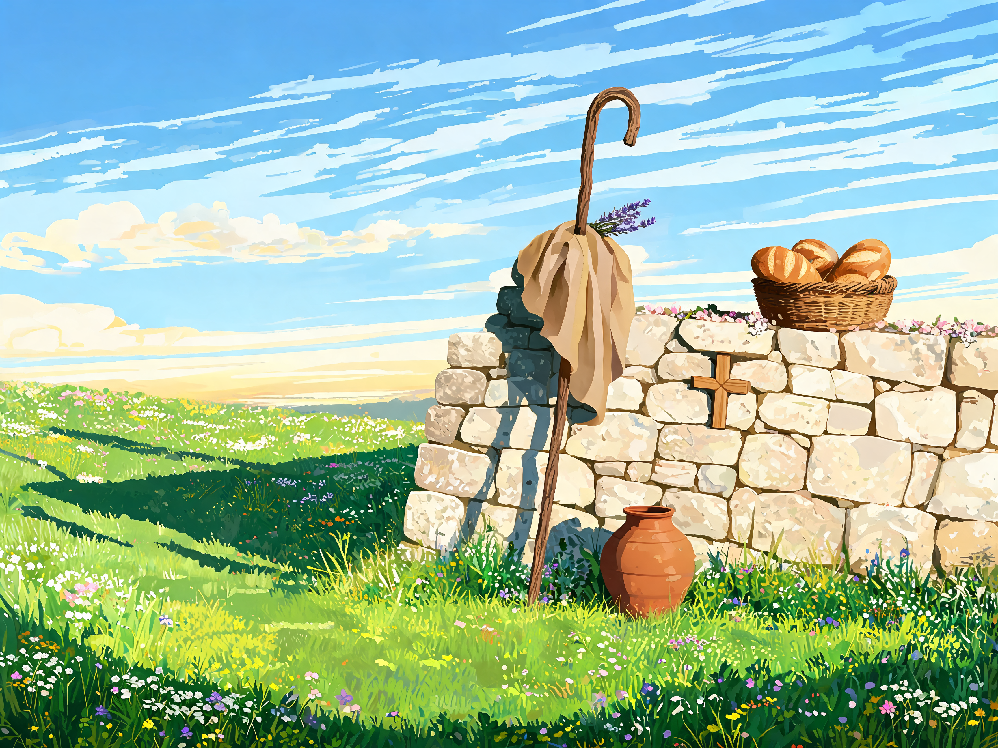 Sunlit Shepherd Staff