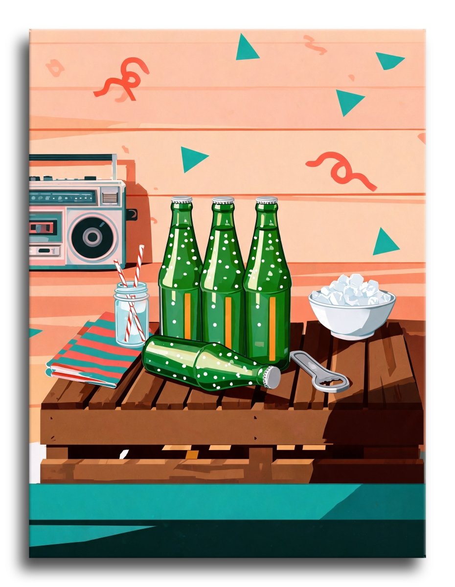 Sunlit Soda Bottles - Escape by Numbers