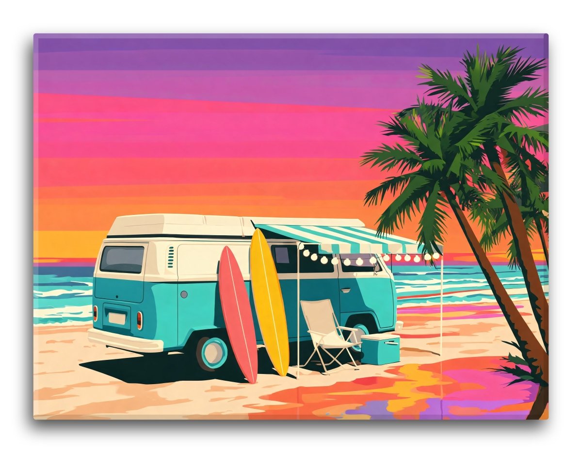 Sunset Surf Camper - Escape by Numbers
