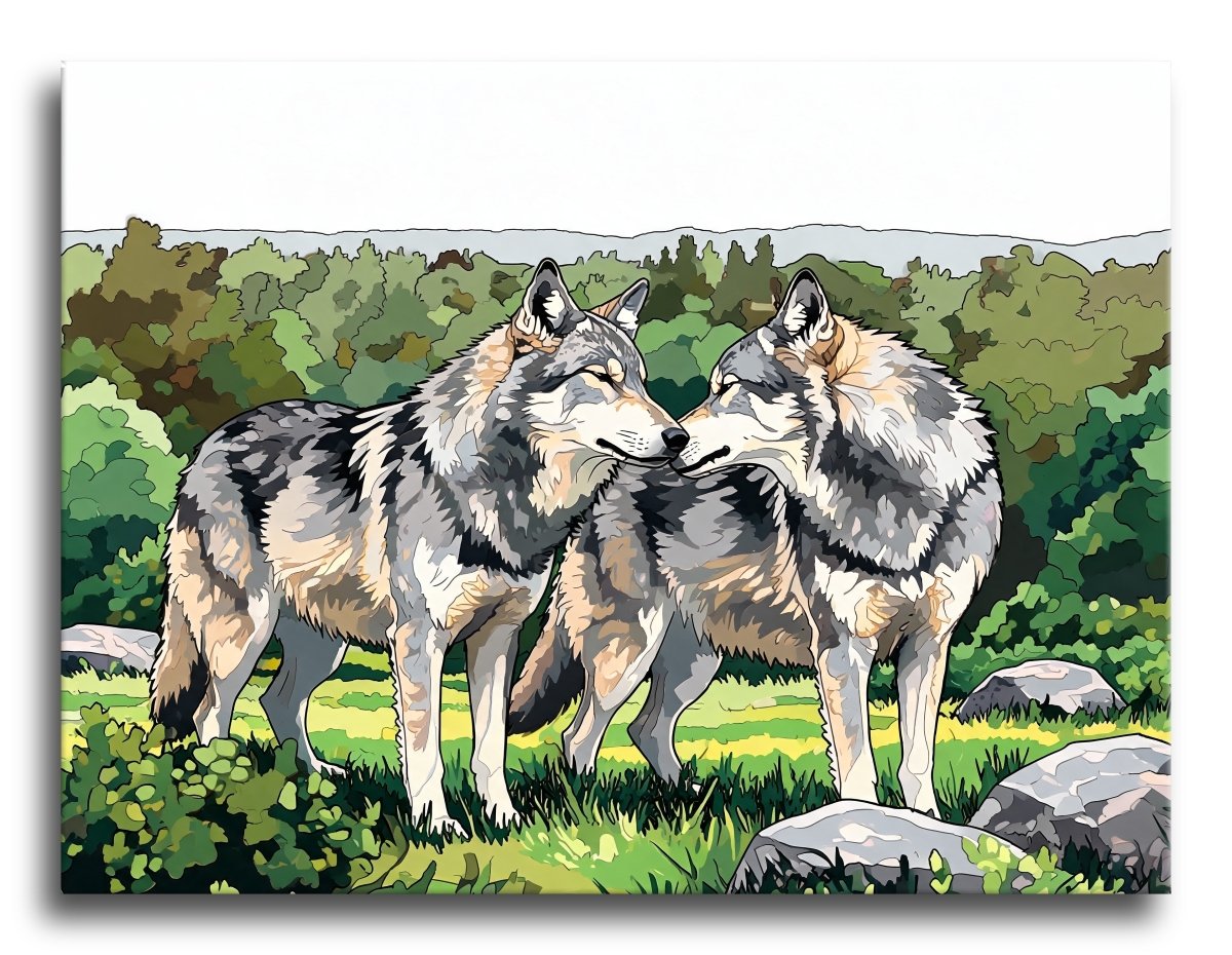 Tender Wolf Pair - Escape by Numbers