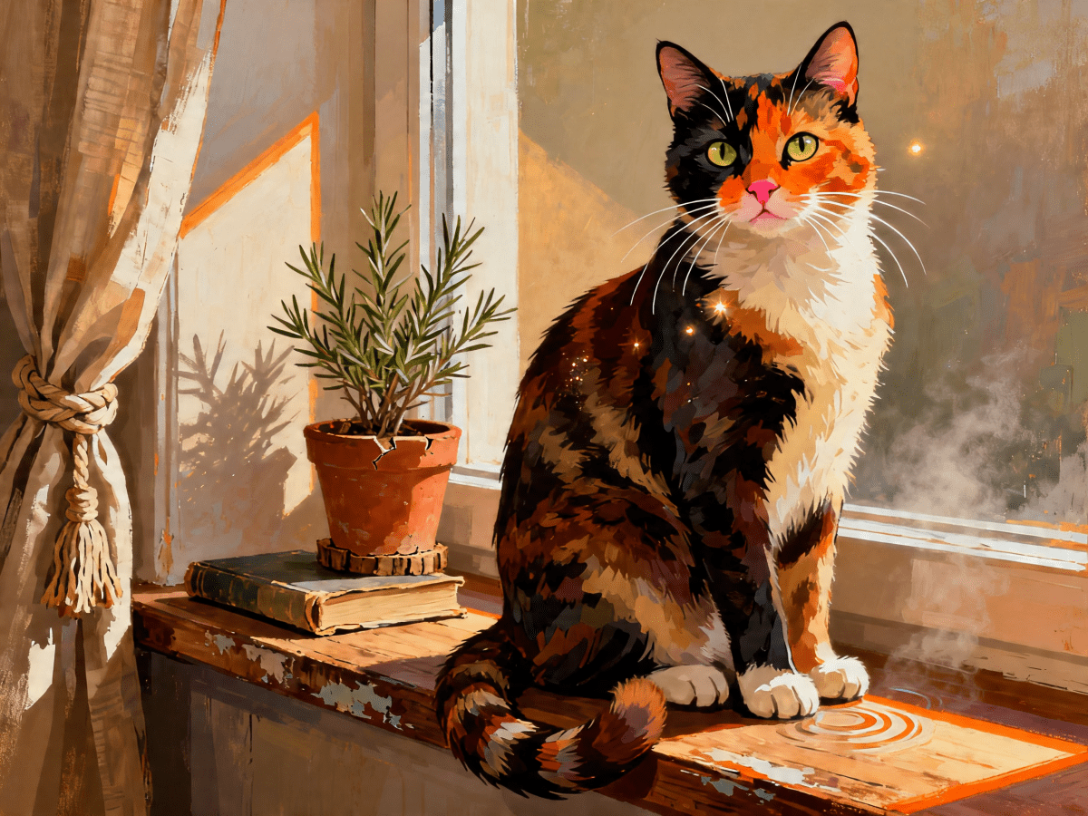 Tortoiseshell Windowsill - Escape by Numbers