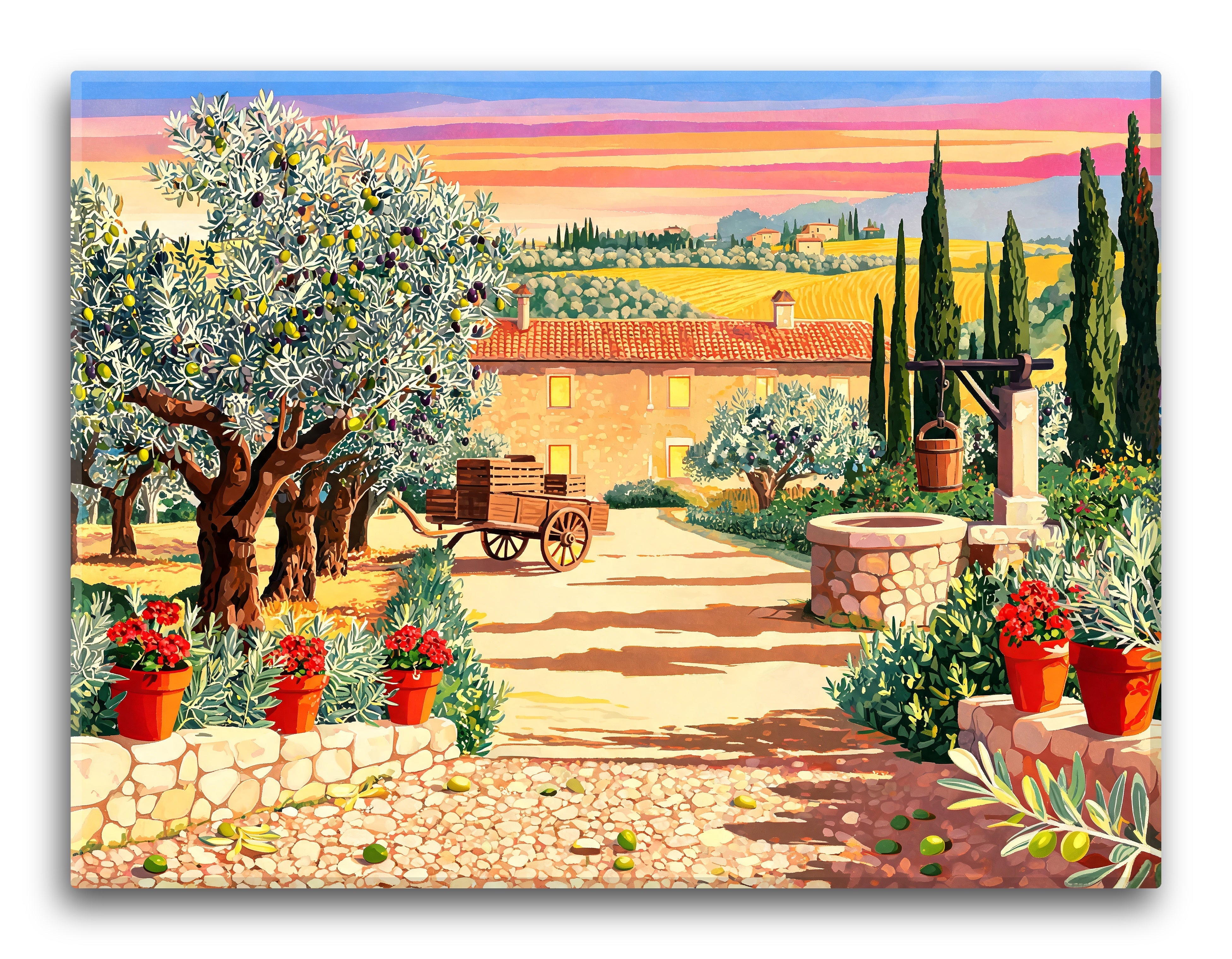 Tuscan Valley Sunset