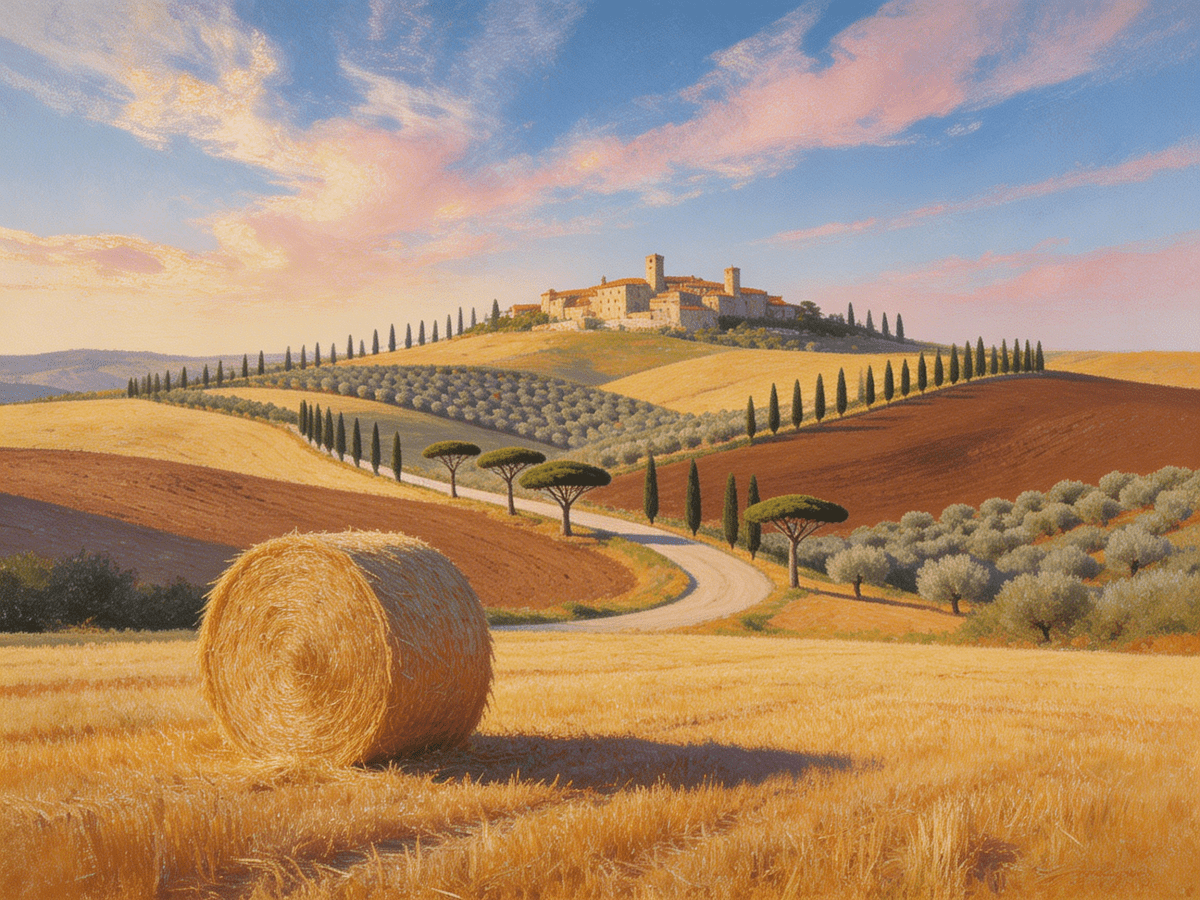 Tuscany Rolling Hills - Escape by Numbers