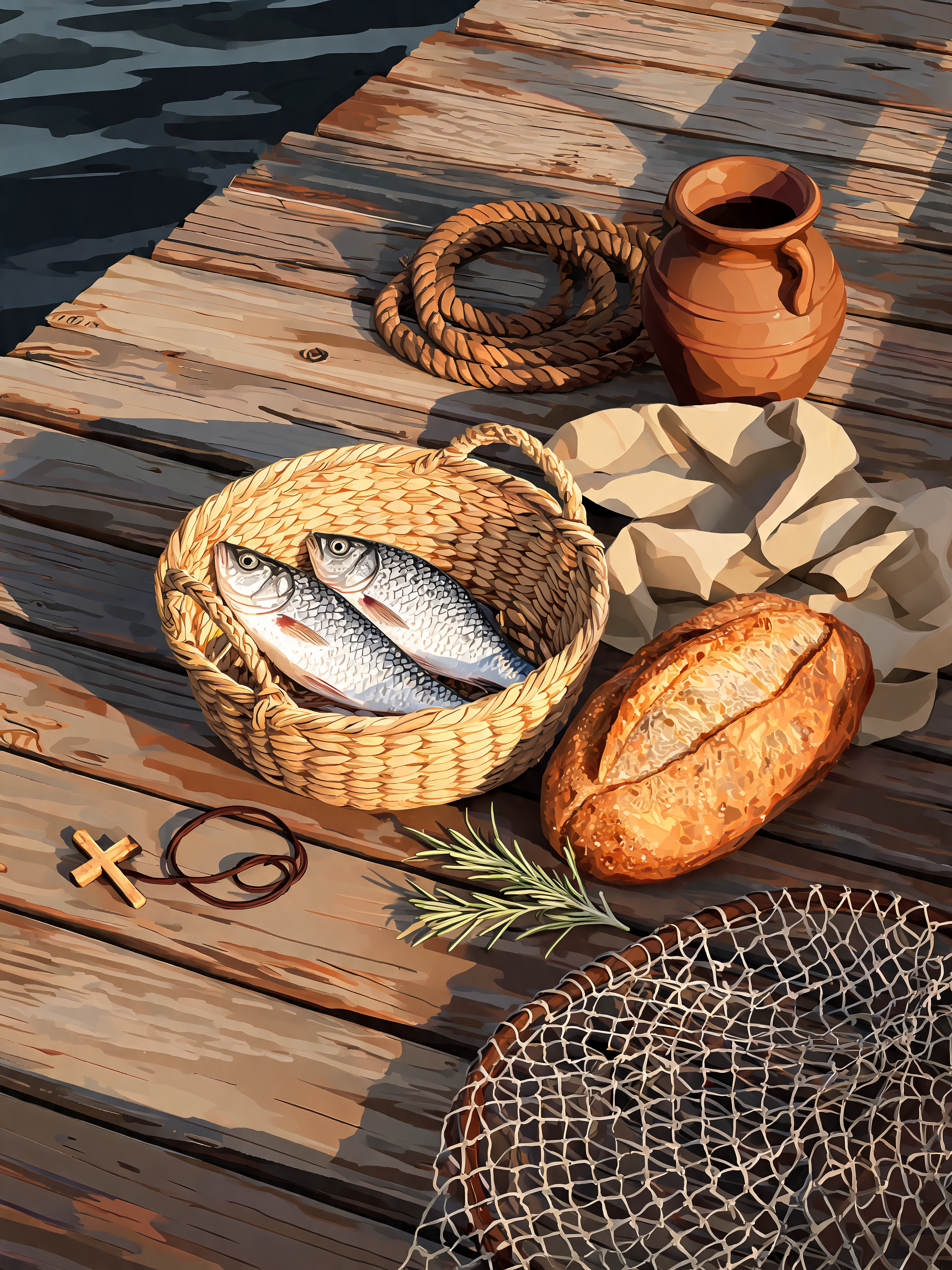 Two Fish Basket