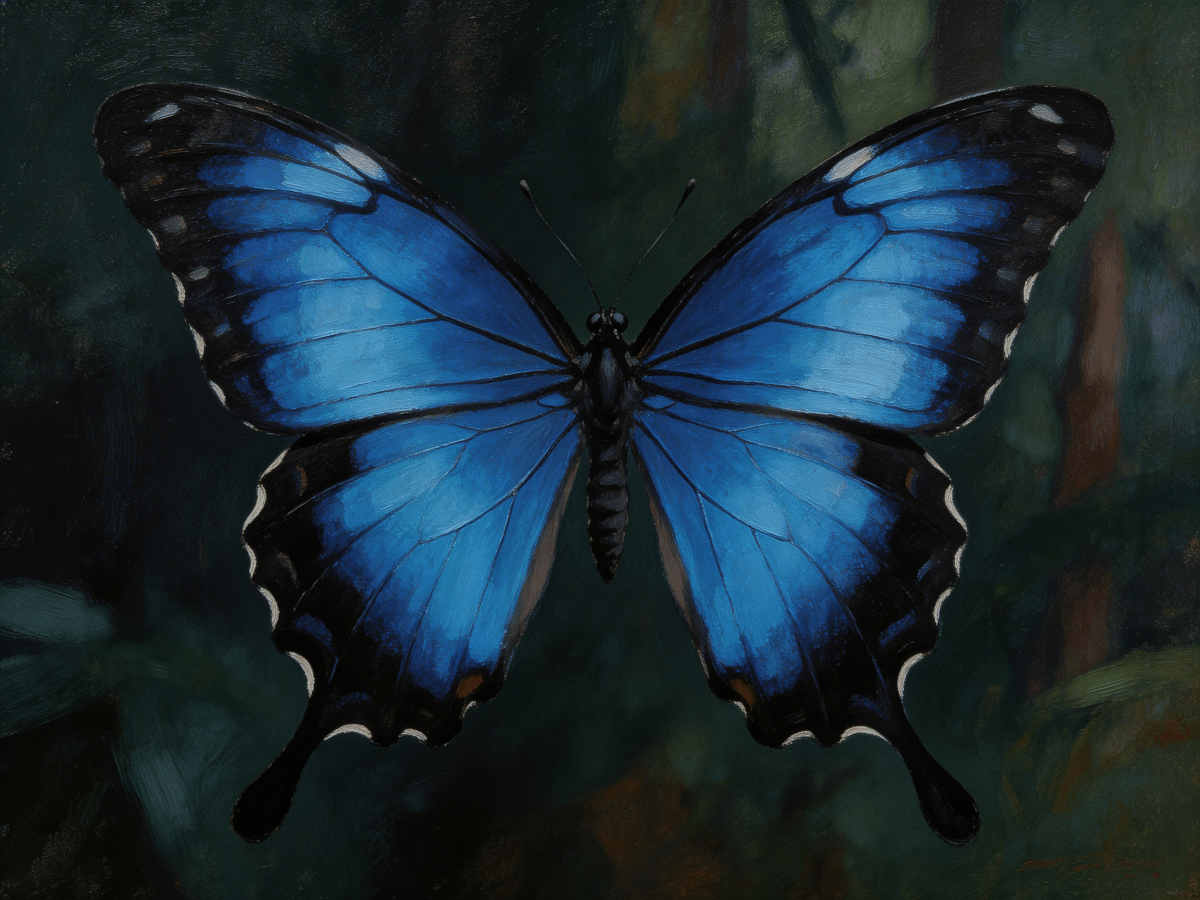Ulysses Swallowtail Butterfly - Escape by Numbers