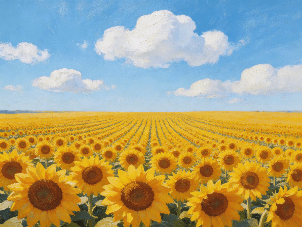 Vast Sunflowers - Escape by Numbers