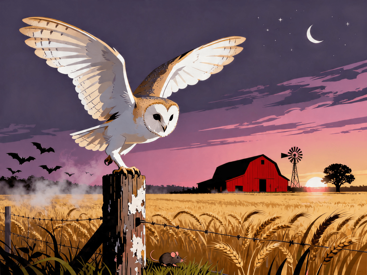 Wheat Field Owl - Escape by Numbers