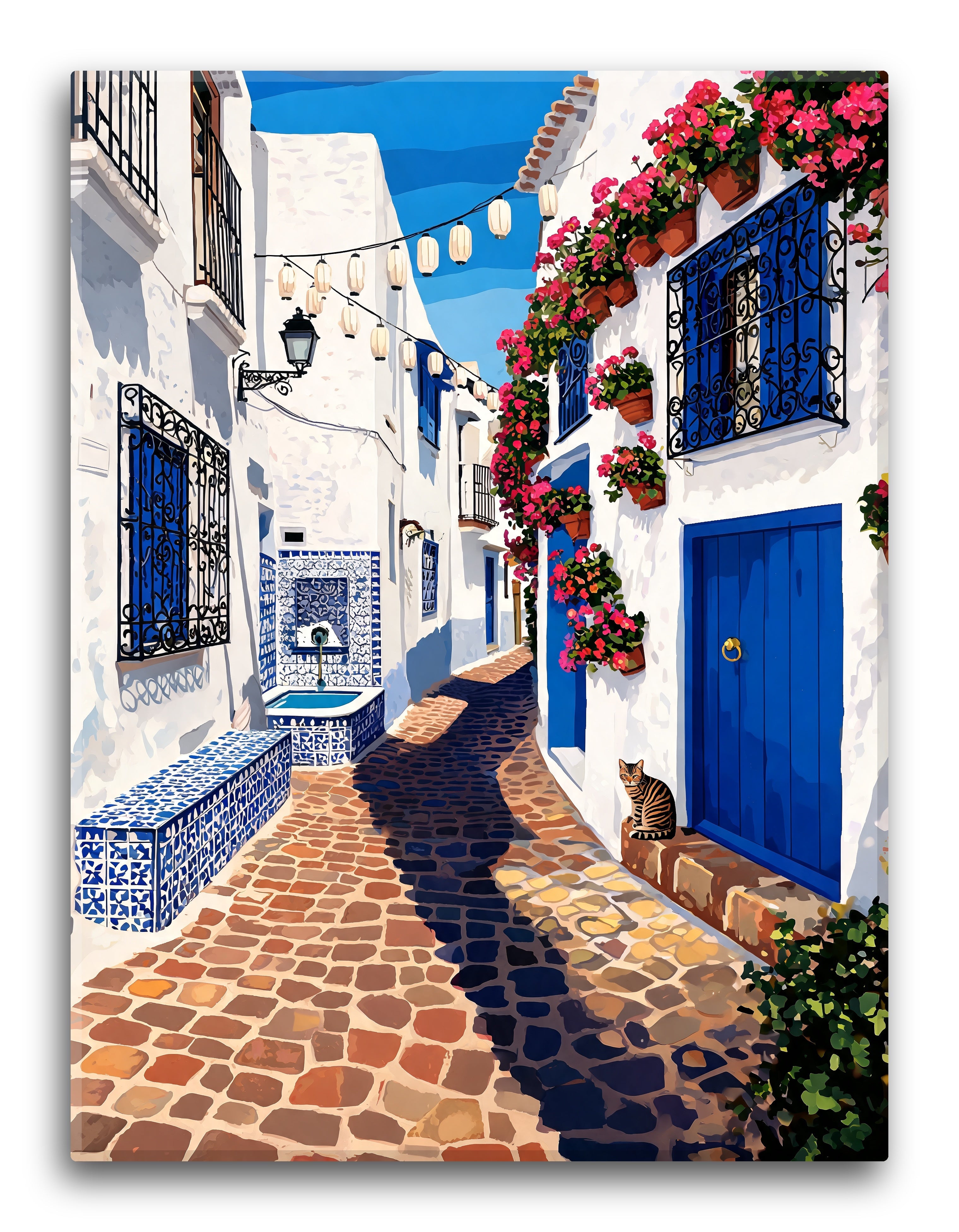 Whitewashed Alley Bloom