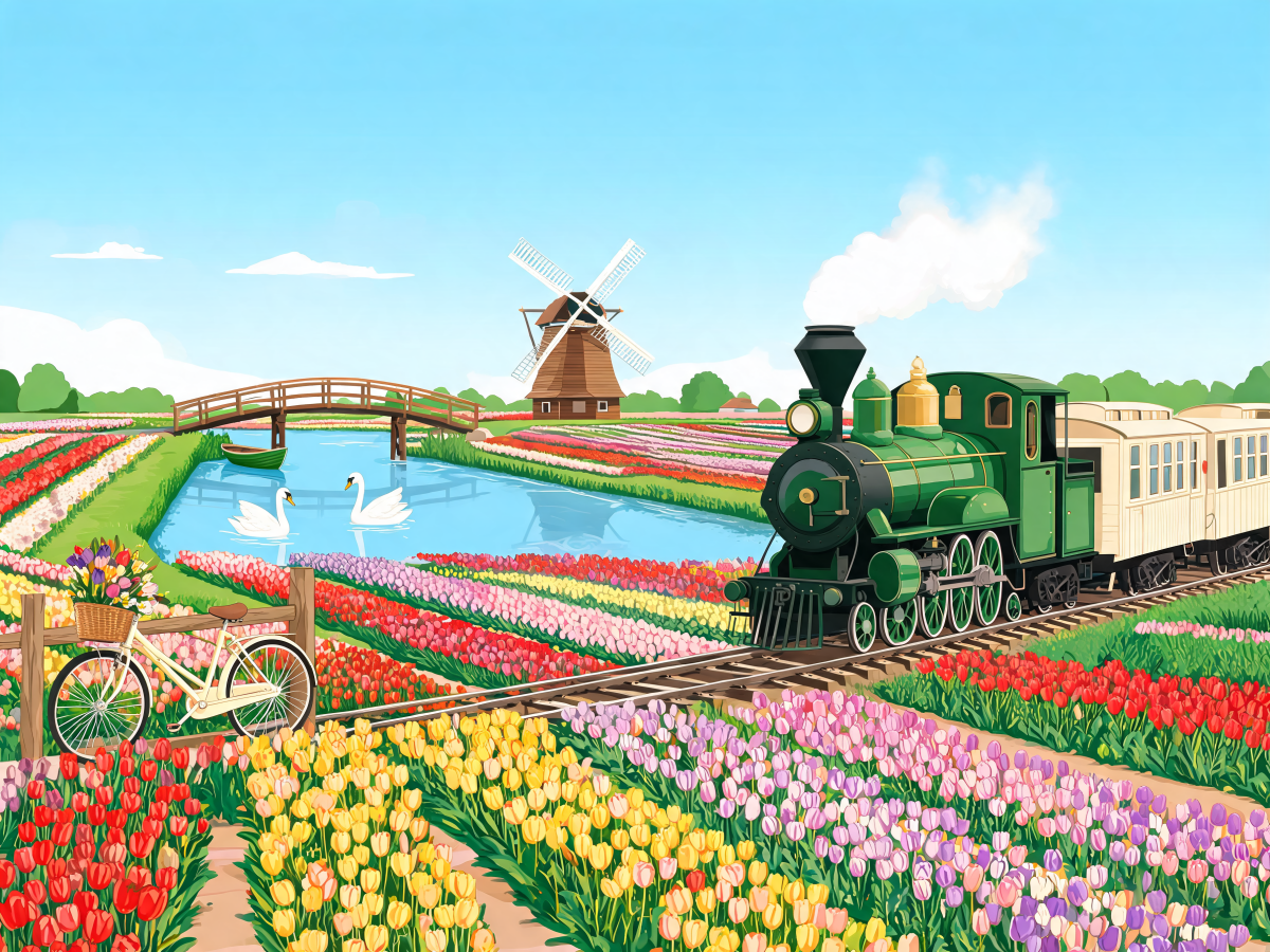 Windmill Tulip Line - Escape by Numbers