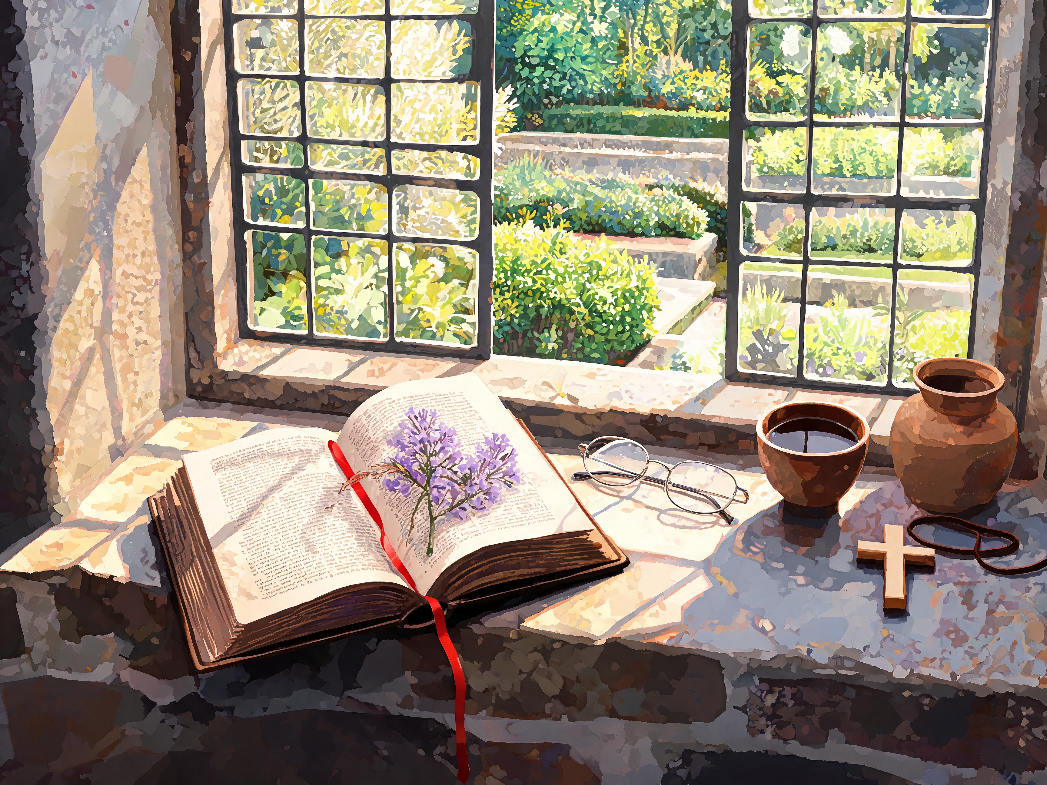 Worn Book Morning