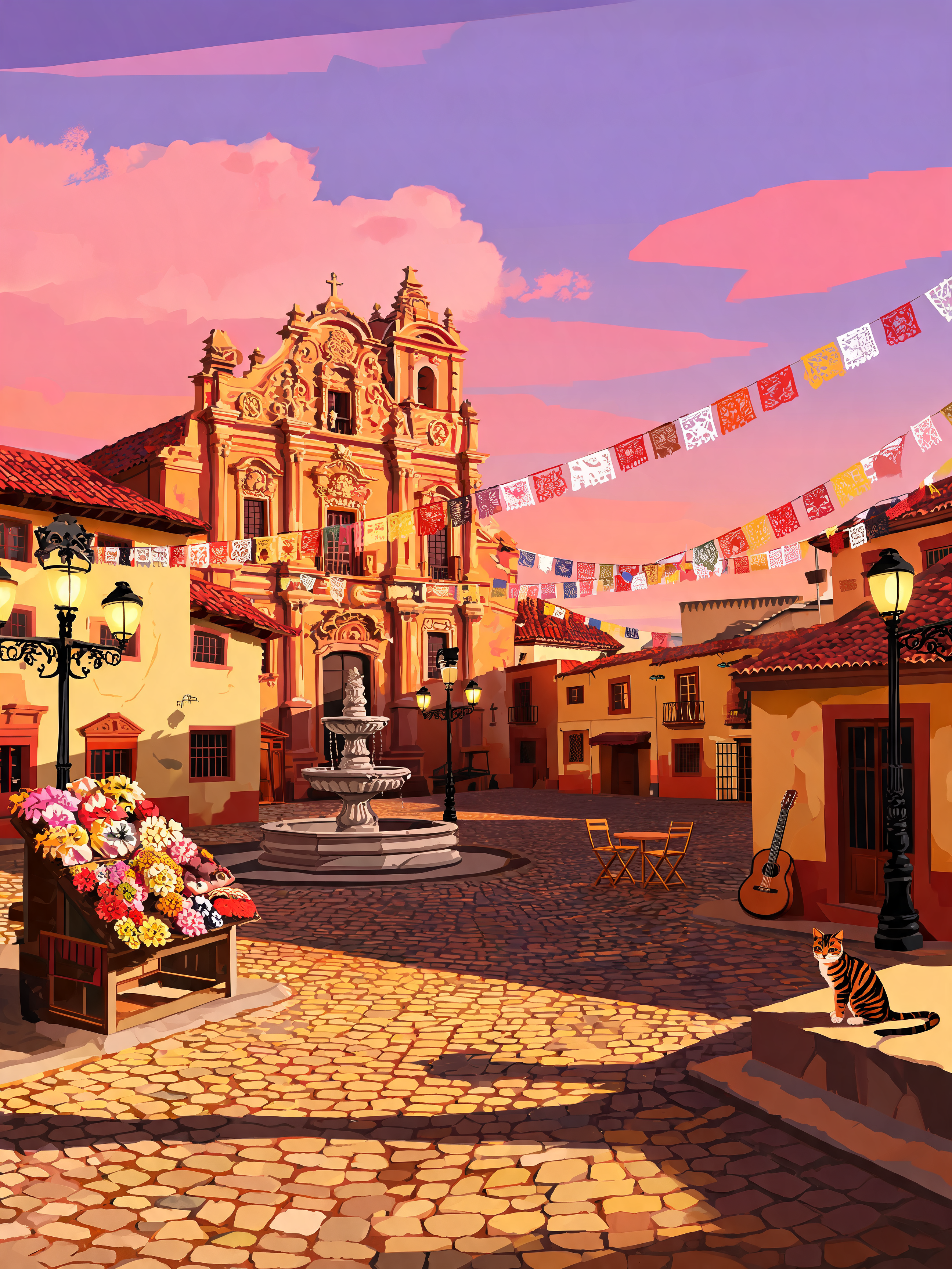 Yellow Colonial Plaza