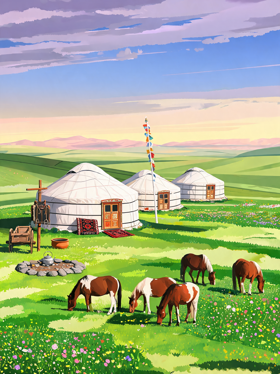 Yurt Camp Steppe - Escape by Numbers