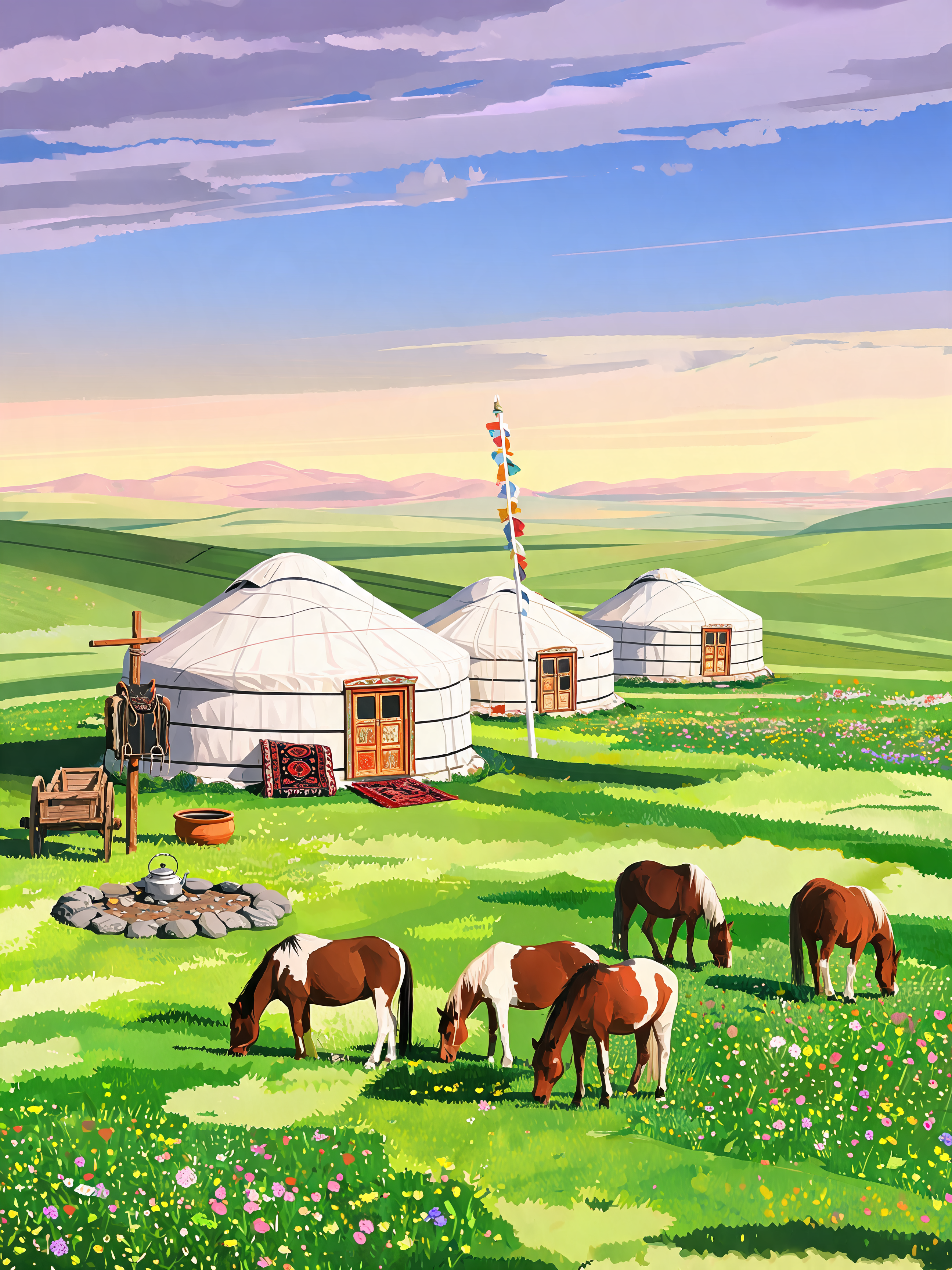 Yurt Camp Steppe