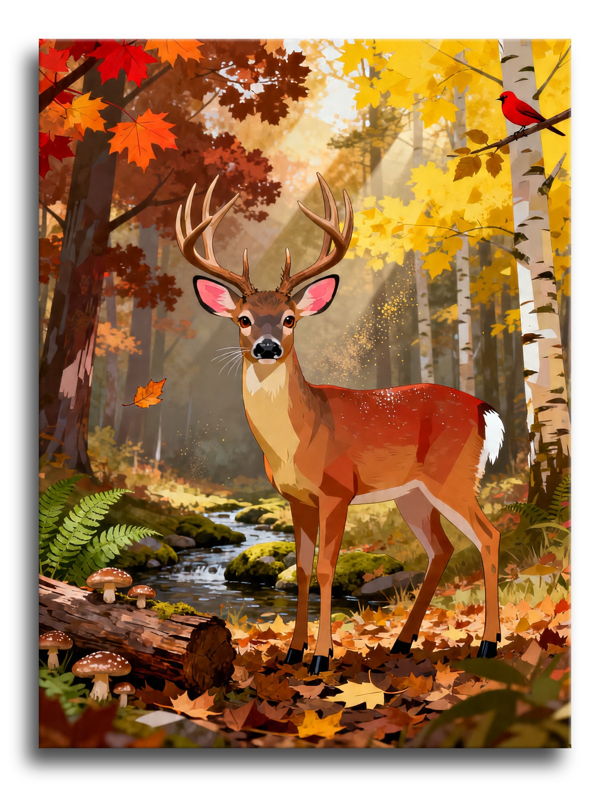 Autumn Buck Stream framed preview