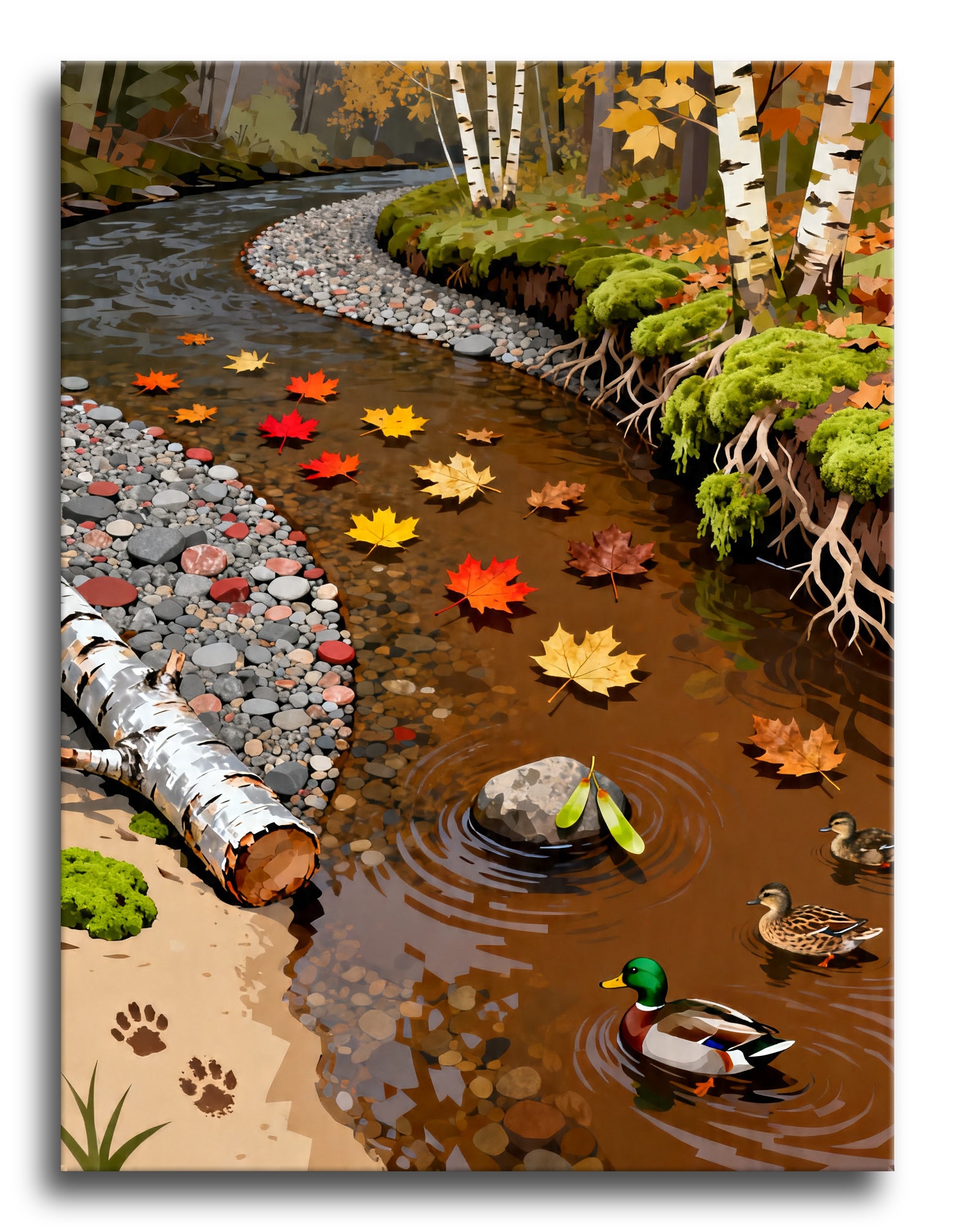 Autumn Creek Ducks framed preview