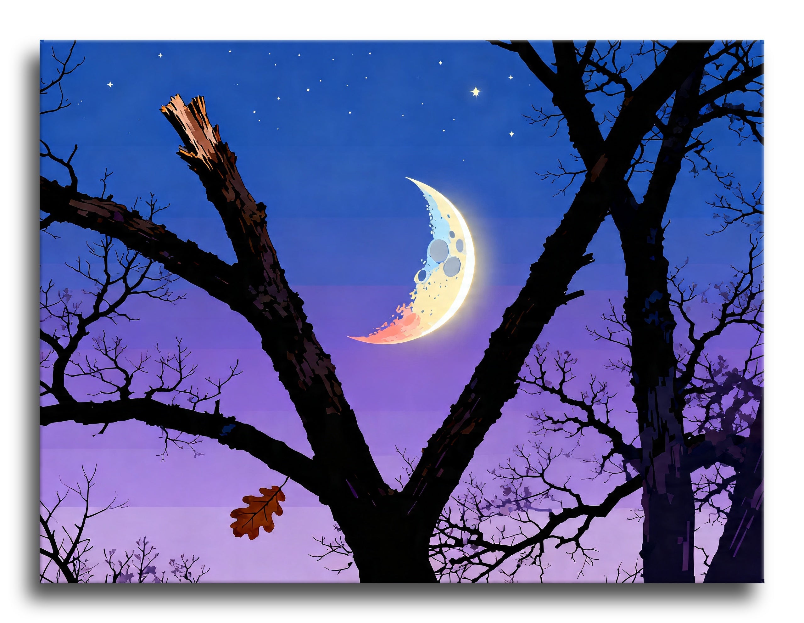 Autumn Crescent Moon framed preview