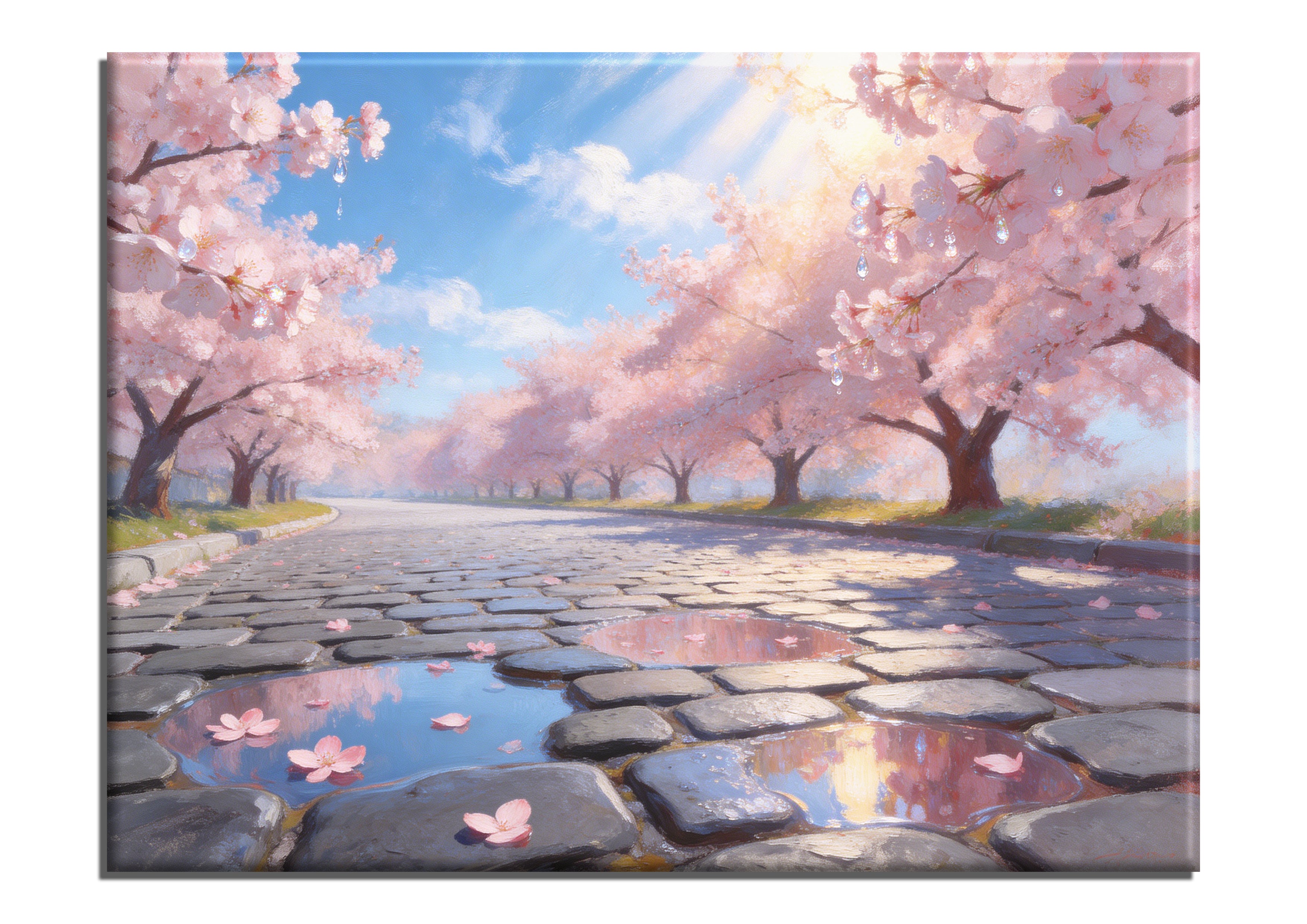 Cherry Blossom Puddles