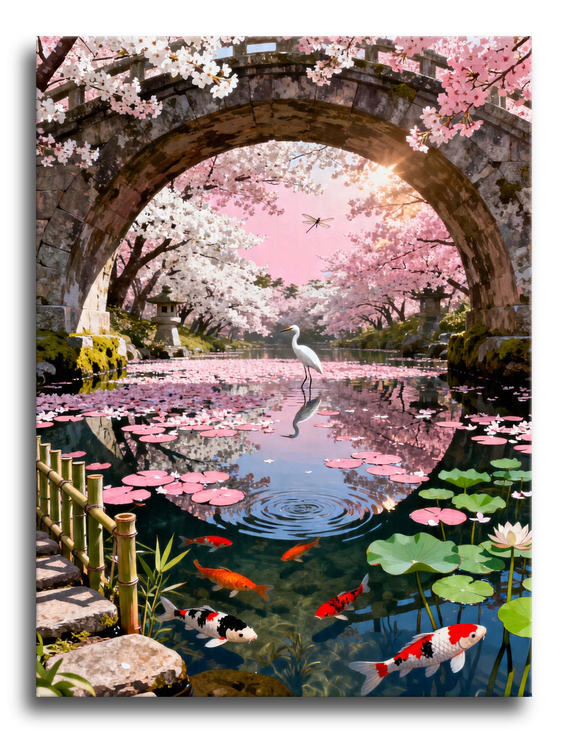 Cherry Heron Arch framed preview