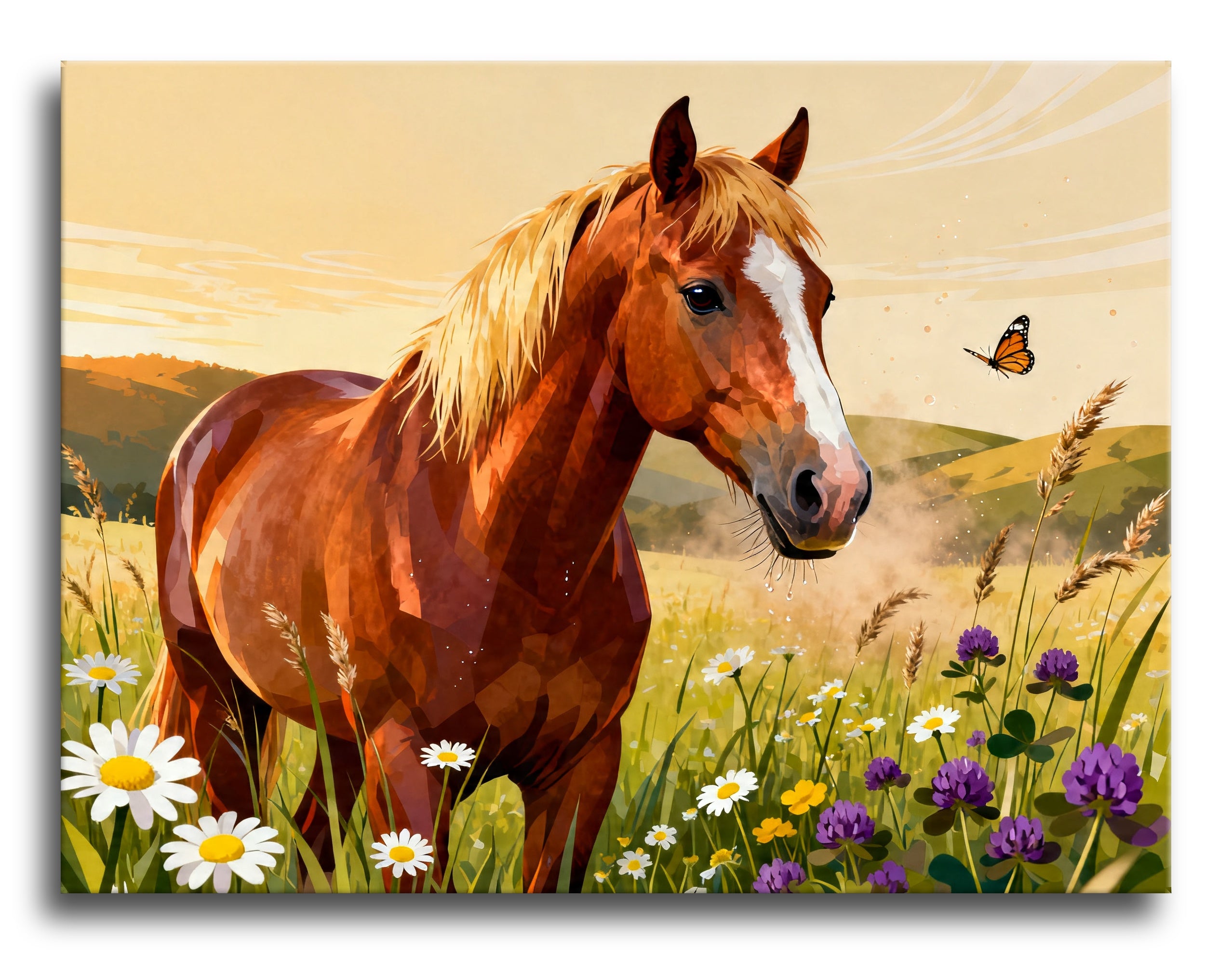 Chestnut Meadow Horse framed preview