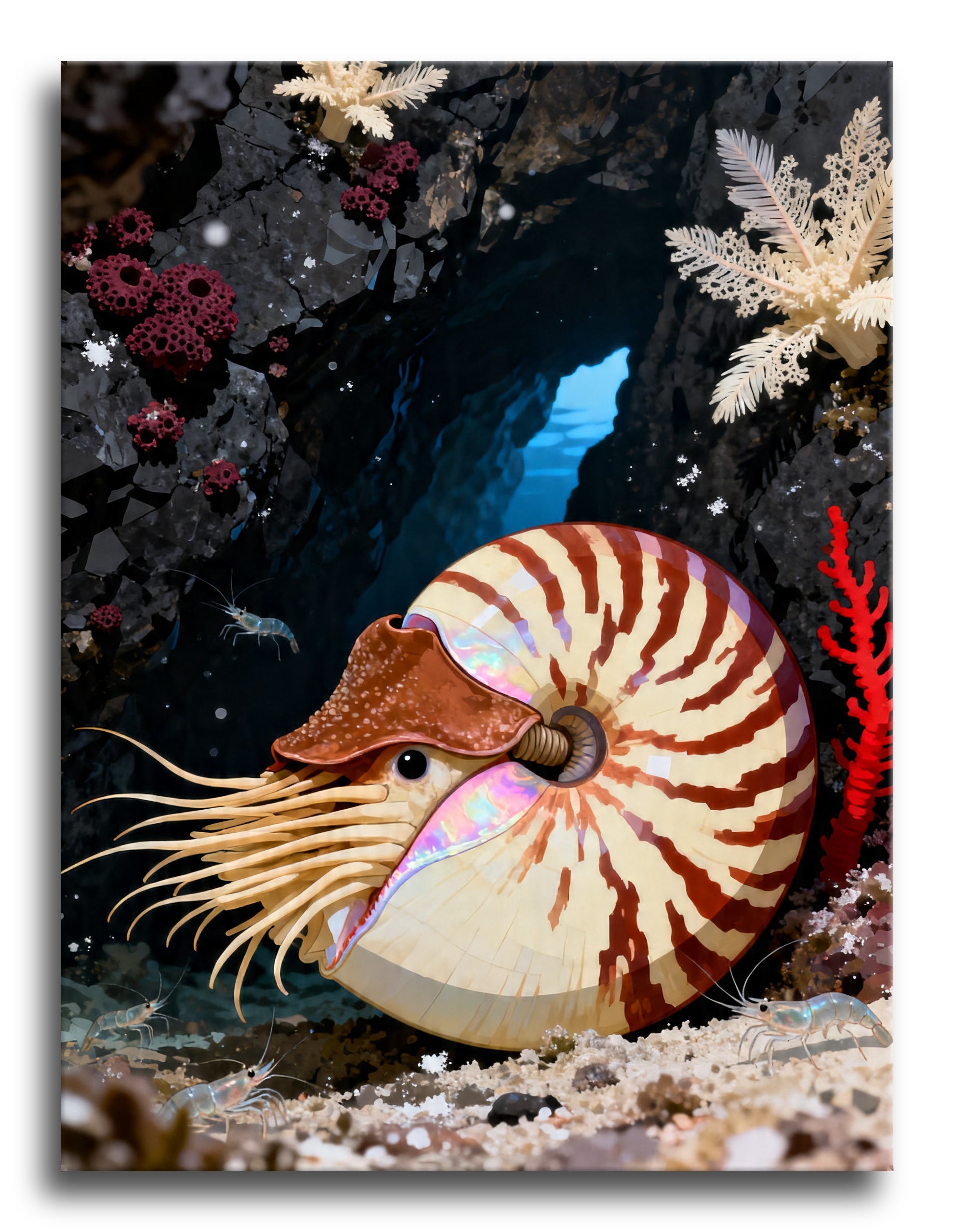 Coral Cove Nautilus framed preview