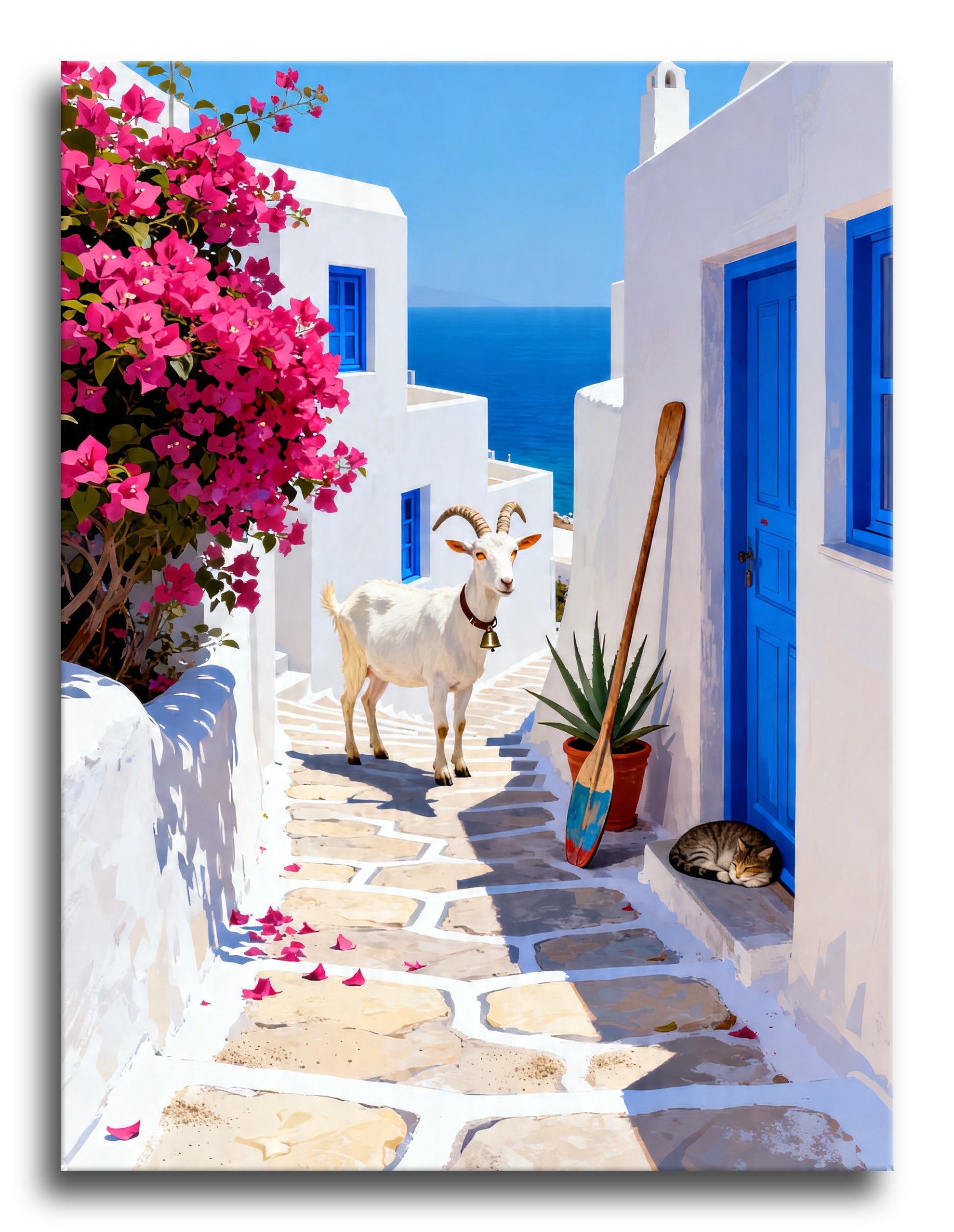 Cycladic Goat Path framed preview