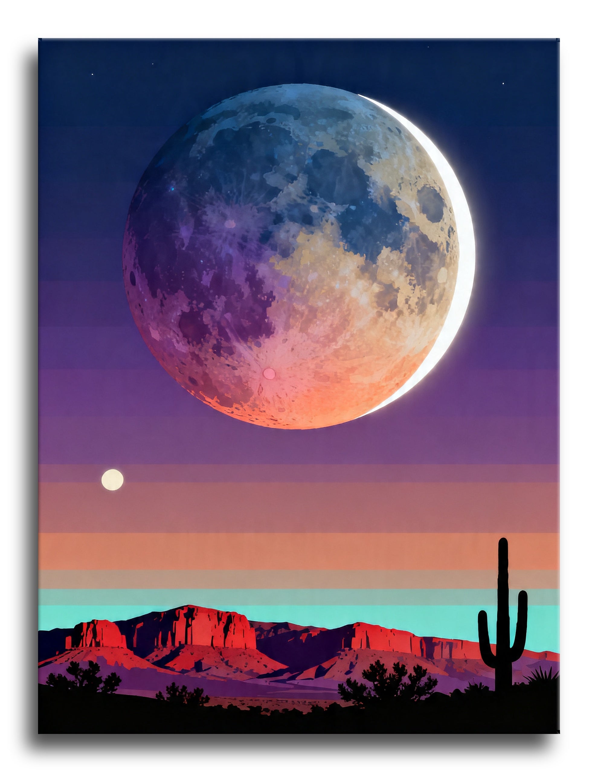 Desert Moonrise framed preview
