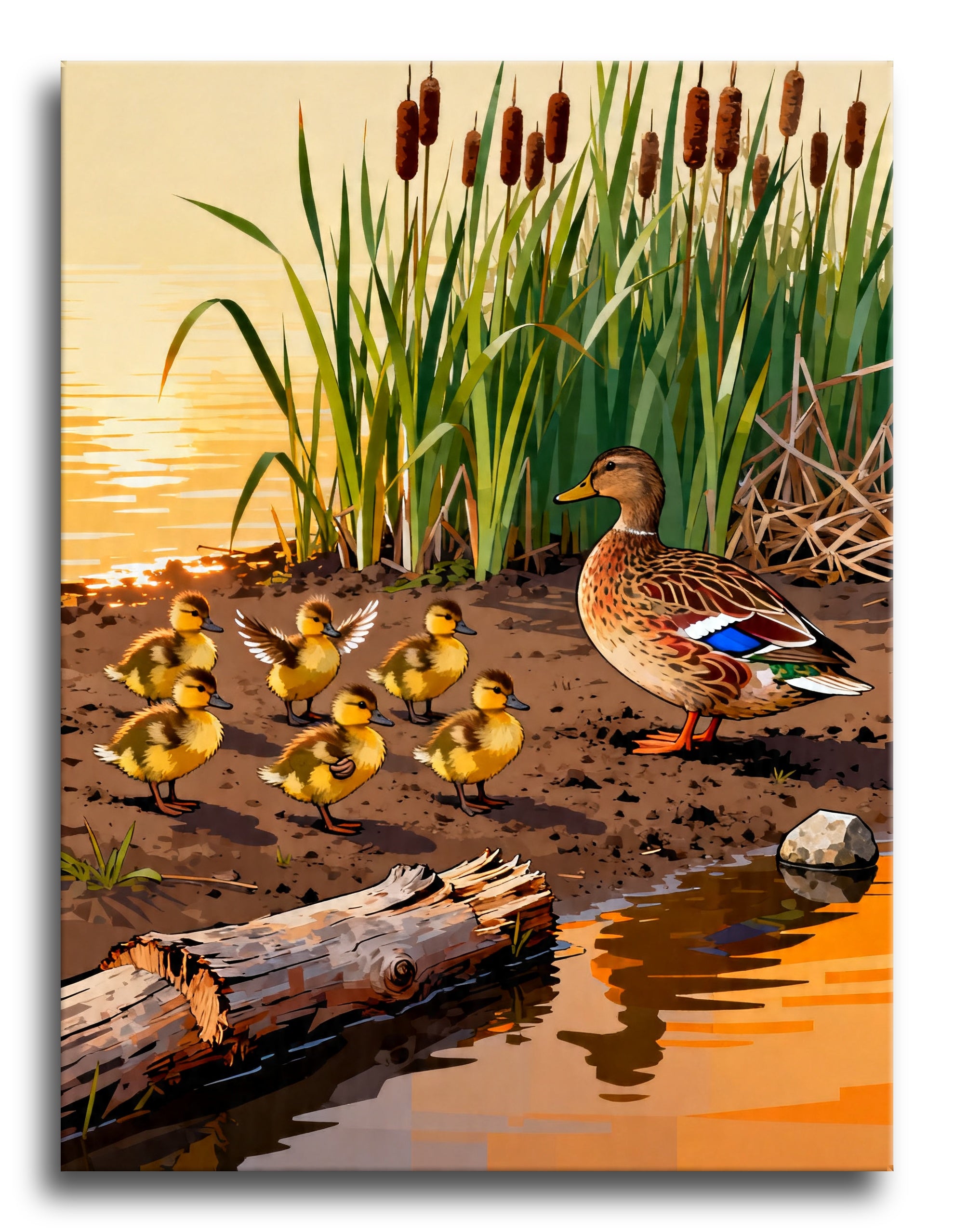 Duckling Parade framed preview
