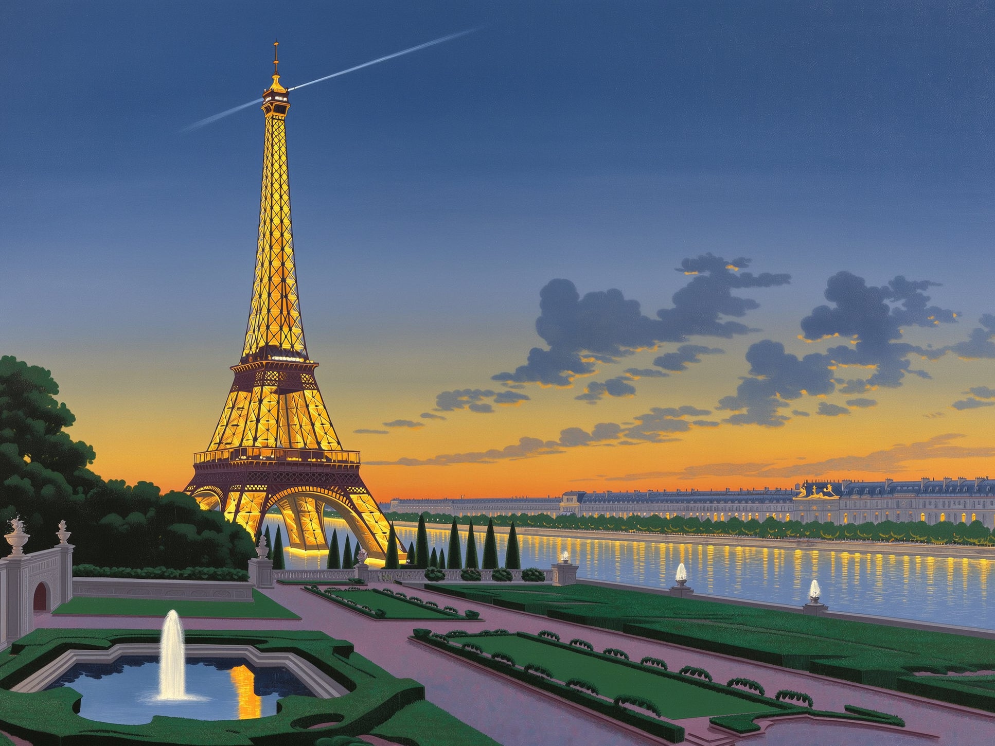 Eiffel Tower at Twilight