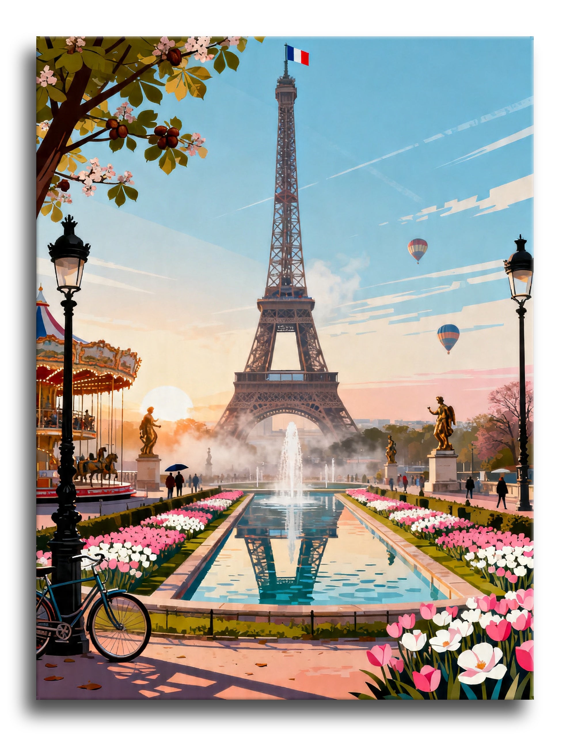 Eiffel Tulip Morning framed preview