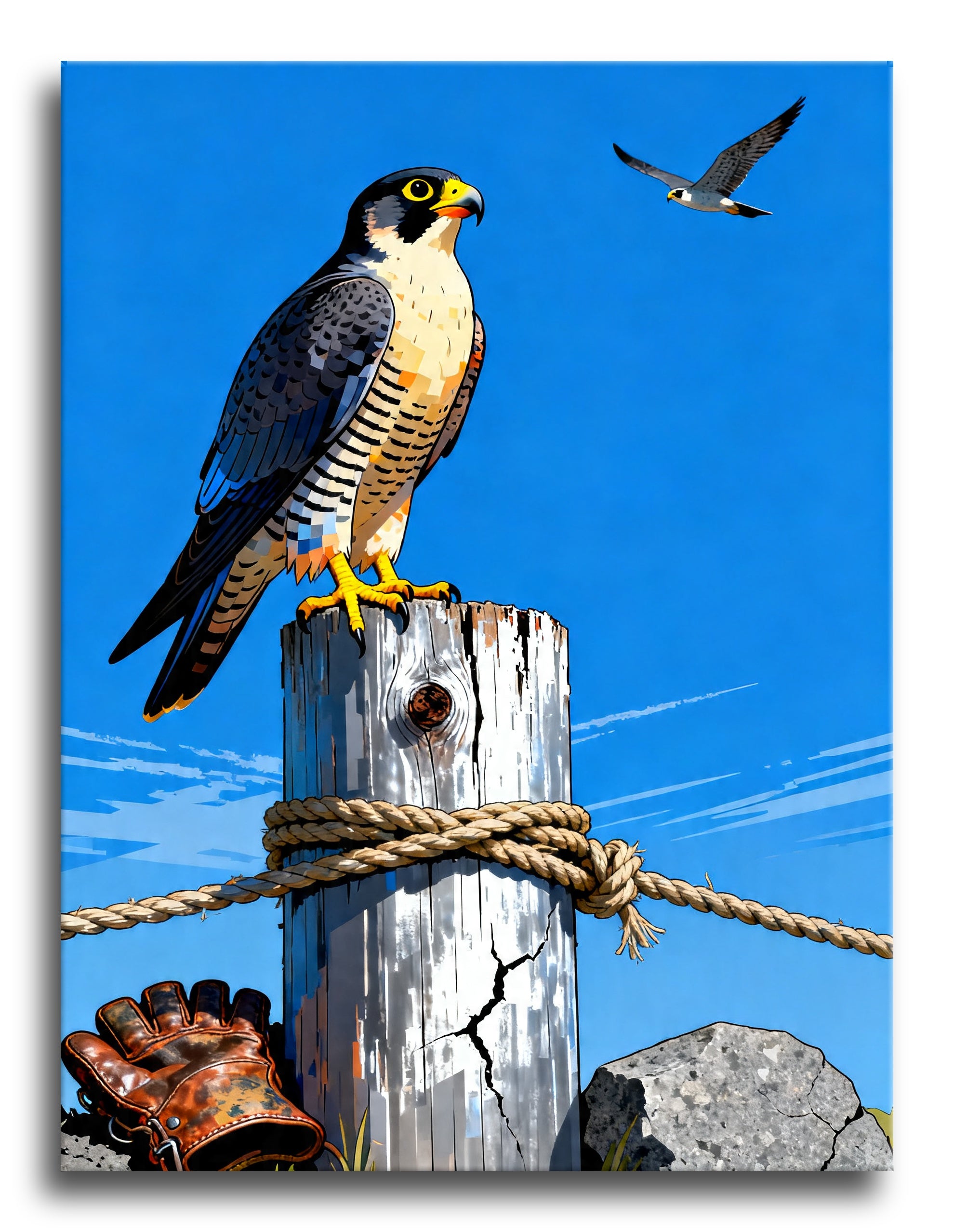 Falcon Watchpost framed preview