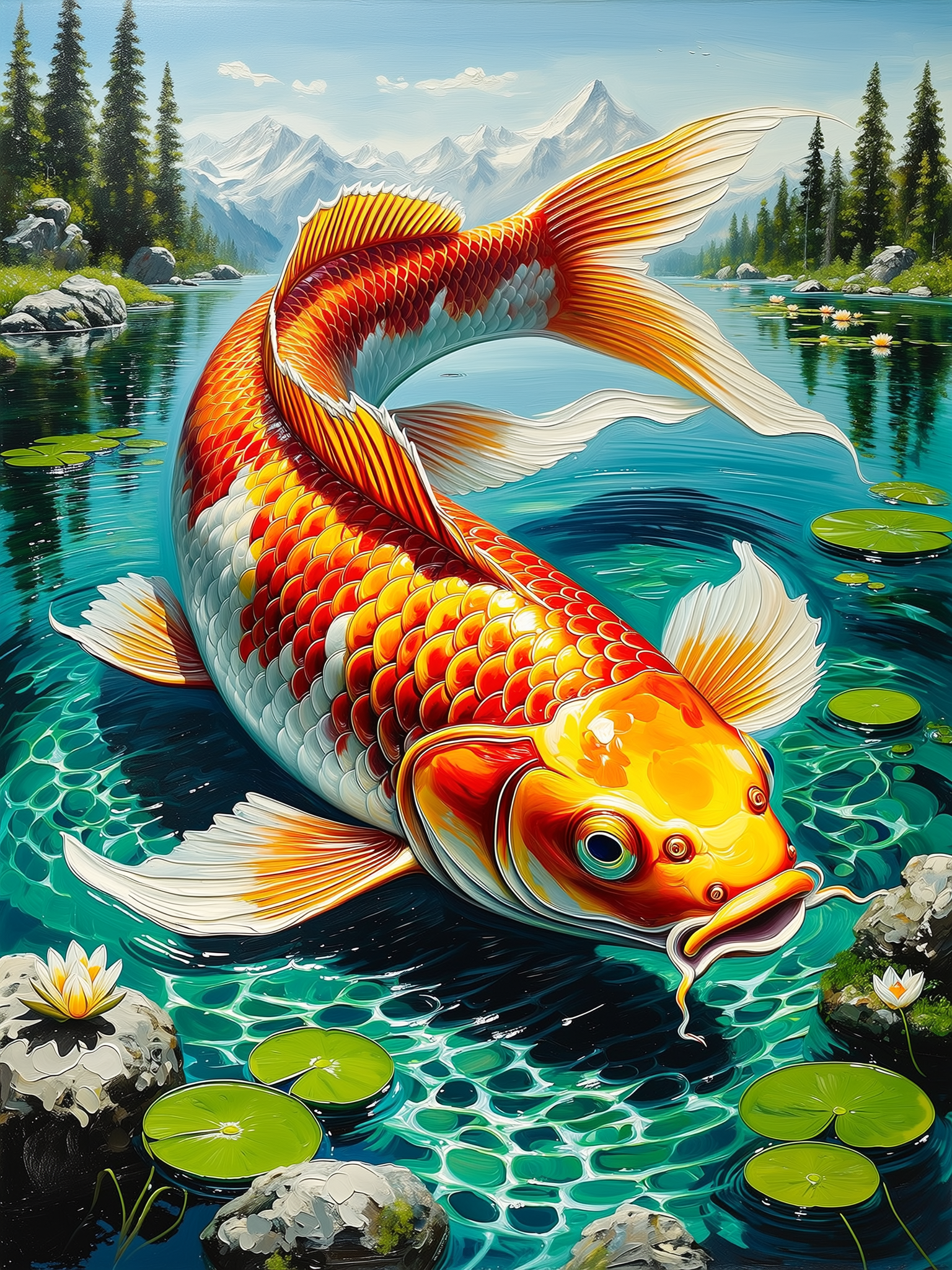 Giant Koi Fish